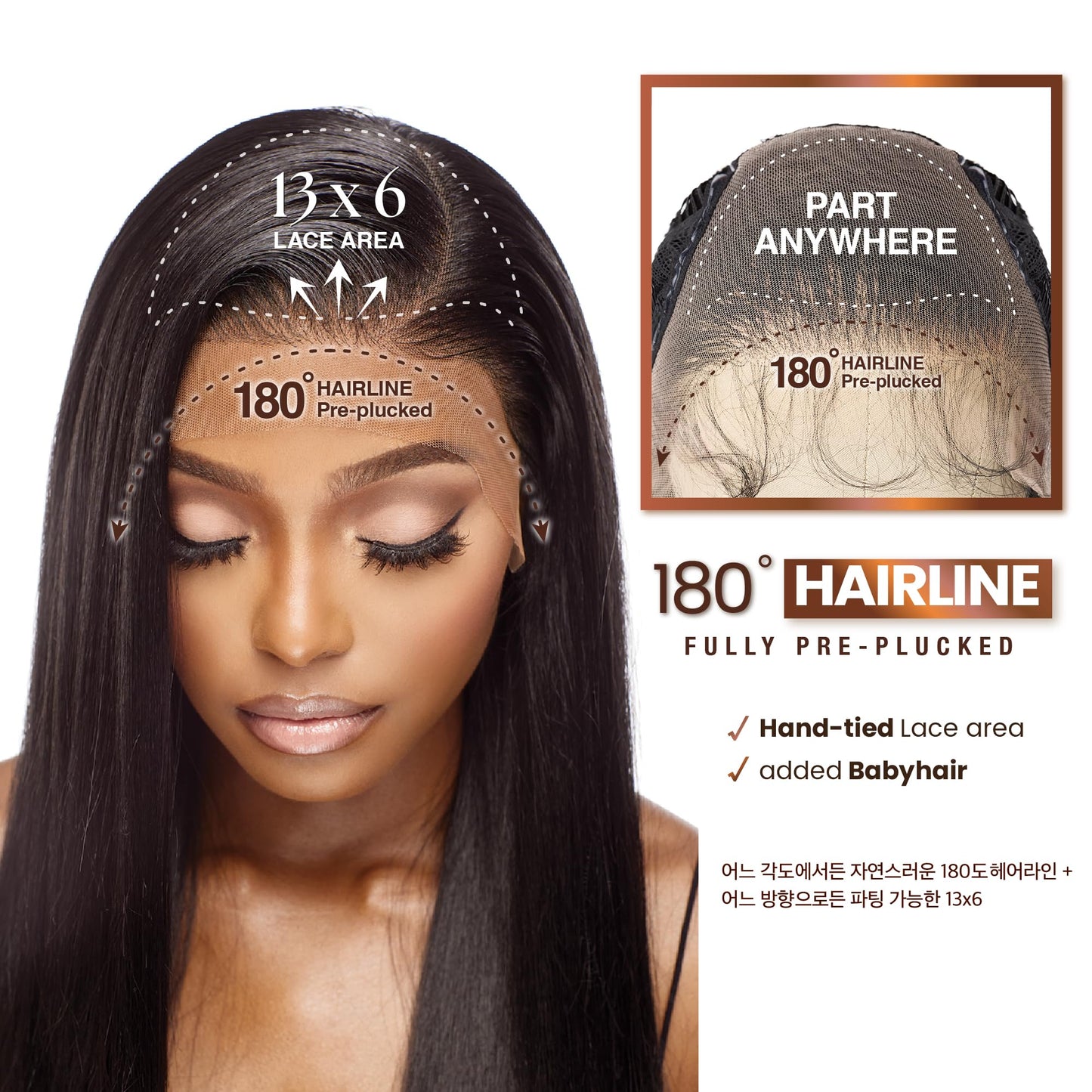 Sensationnel Bare Lace 13x6 Wigs - Unit 4 Glueless Synthetic with 180 Degree Pre-Plucked Hairline Non lifting 2040 Larger Grid Thinner Lace - BareLace unit 4 (SH/LIGHTASHBROWN)