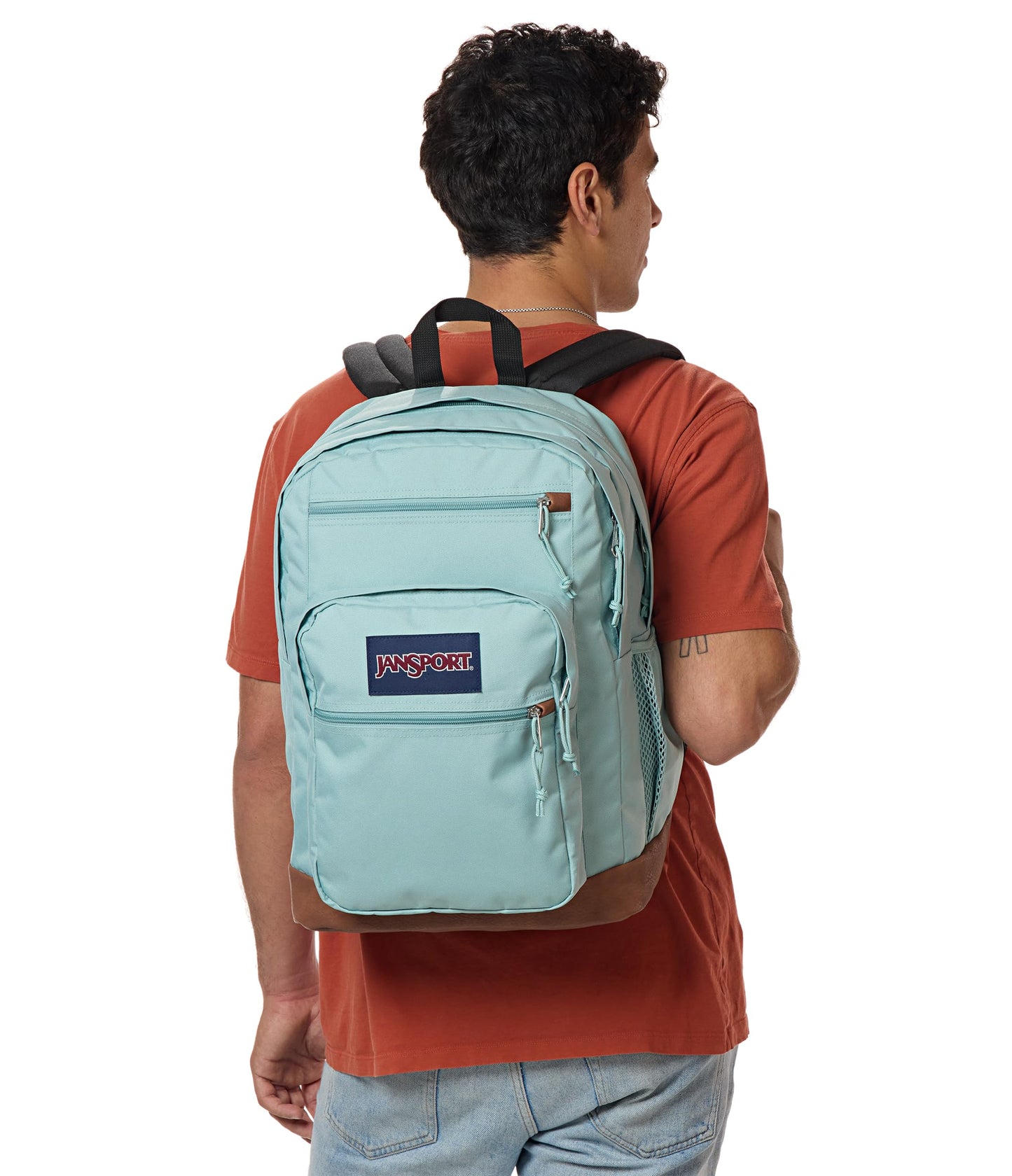JanSport Cool Backpack with 38.1cm Laptop Sleeve, Large Computer Bag Rucksack with 2 Compartments, Ergonomic Straps, Faded Sage