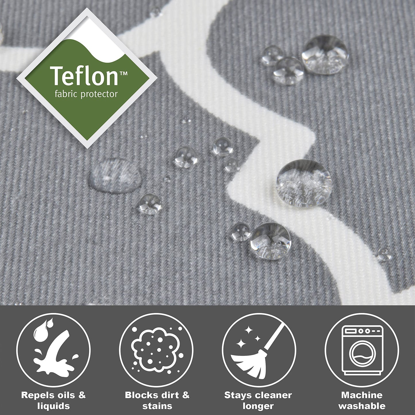 New World Dog Crate Cover Featuring Teflon Fabric Protector, Dog Crate Cover Fits All New World and Midwest Homes for Pets 106.68cm Long Dog Crates, Light Gray Designer Pattern, BCVR-42GYT
