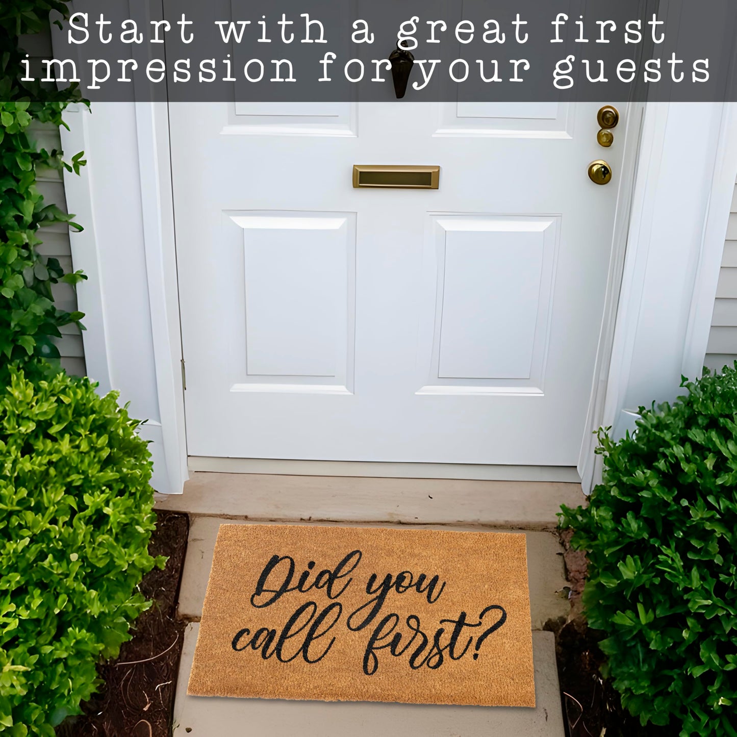 Did You Call First Doormat 30x17 Inch, Funny Doormat, Outdoor Spaces, Did You Call First Door Mat, Funny Door Mats for Outside Entry, Welcome Mats Outdoor