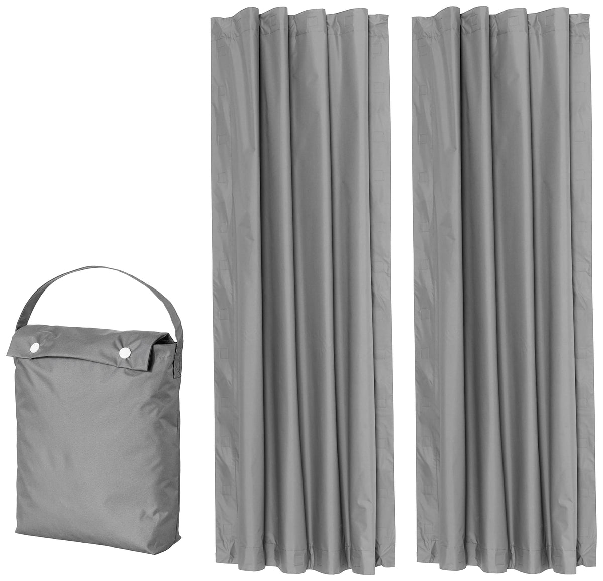 Amazon Basics Portable Window Blackout Curtain Shade with Suction Cups for Travel, Kids, and Baby Nursery - 127cm W x 198.12cm L, Dark Gray - 2-Pack