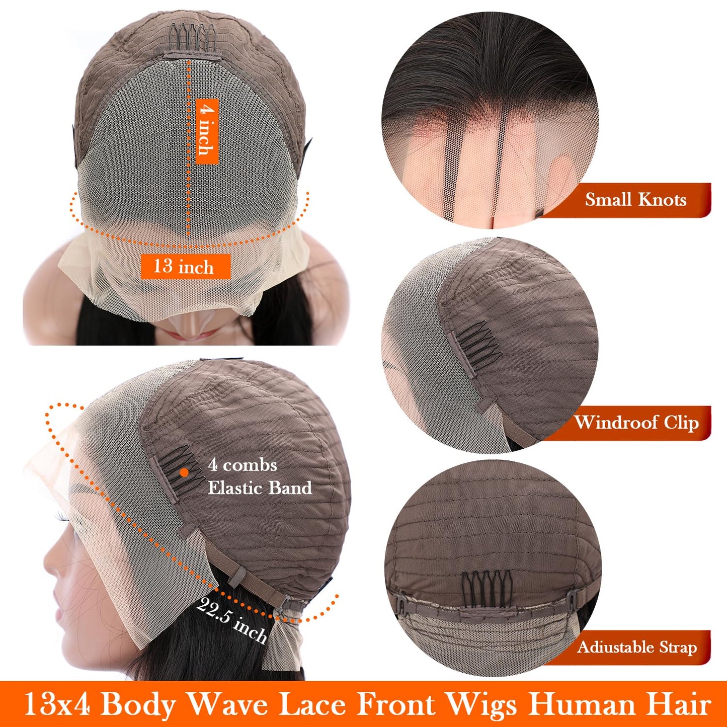 30 Inch Lace Front Wigs For Human Hair 13x4 HD Lace Frontl Human Hair Wigs Human Hair Wig 200% Density Glueless Wigs Human Hair Pre Plucked Human Hair