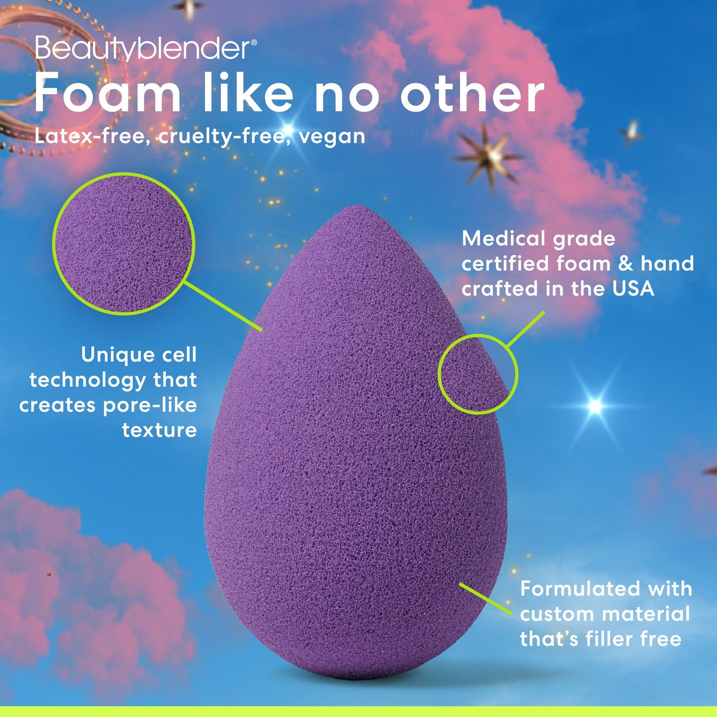 Beautyblender® | Eclipse Beauty Blender 2-Piece Blend Set | Blend & Store Set Includes 1 Makeup Sponge and 1 Nest, Vegan & Cruelty Free, Made in the USA