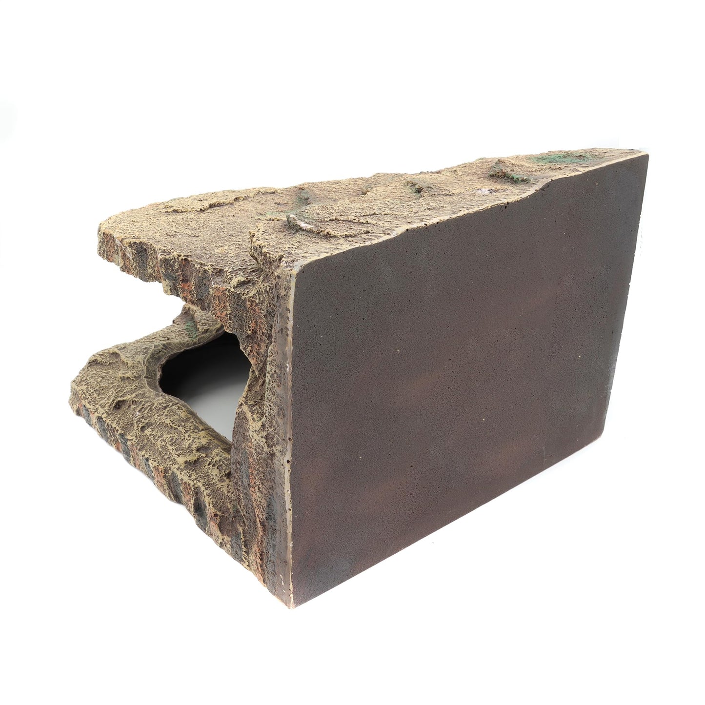 Resin Reptile Hideouts Cave Habitat Decor for Gecko Leopard Lizards Toad Turtle (B- Extra Large)