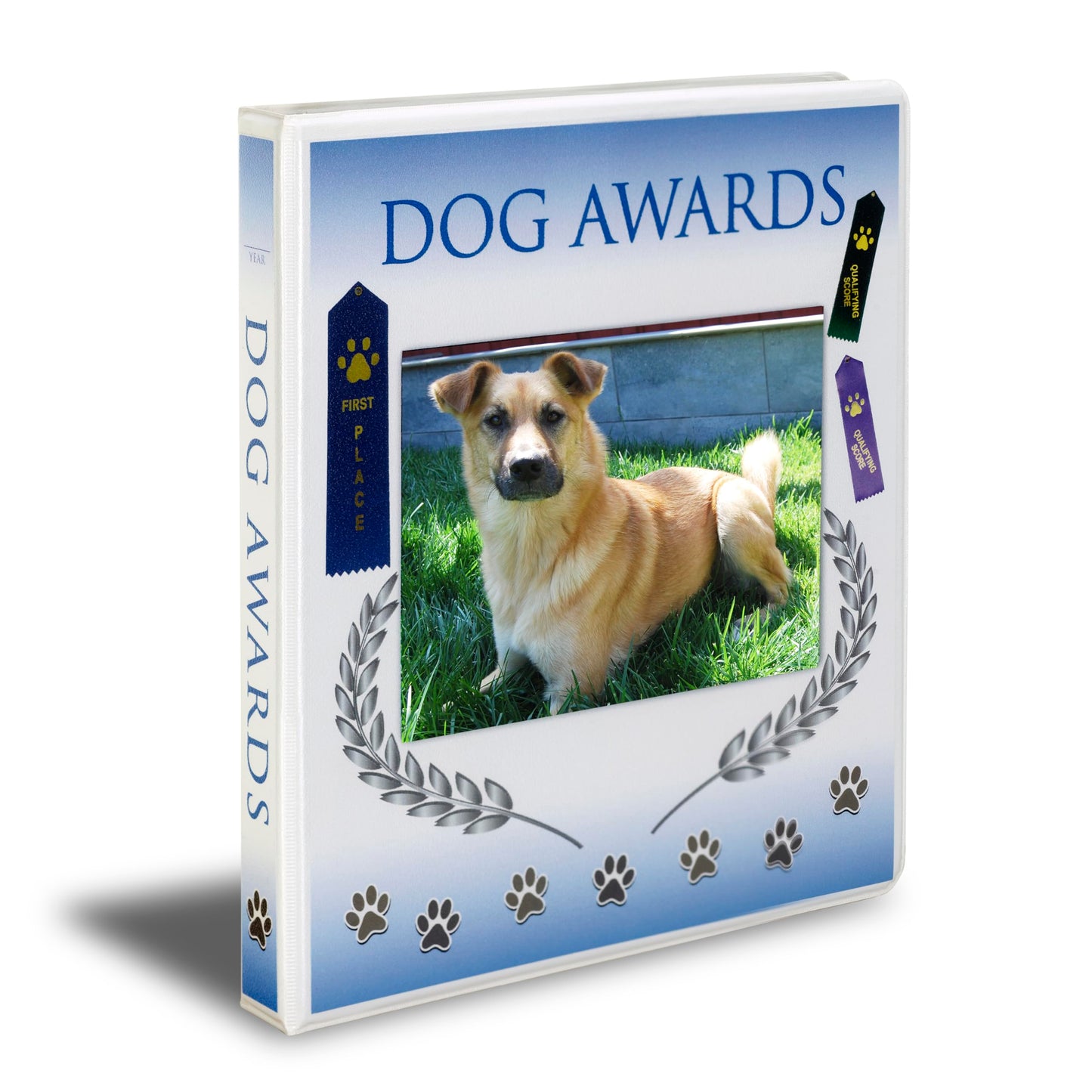 Mercurydean Dog Show Award Ribbon Display Binder Organizer Storage Holder Ribbons Pet Awards Certificates Pictures 15 Pages Sheets and More