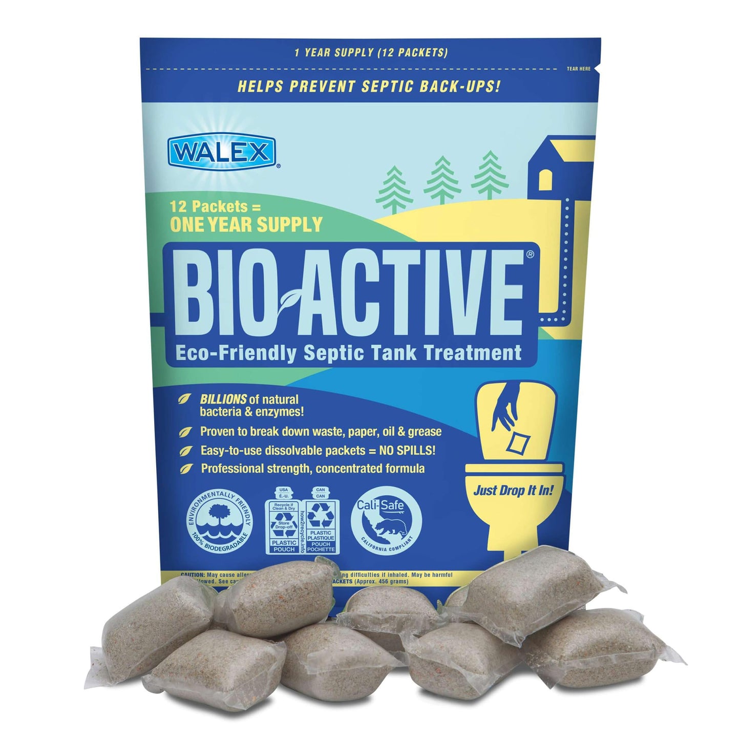 Walex BIO-31112 Bio-Active Septic Tank Treatment