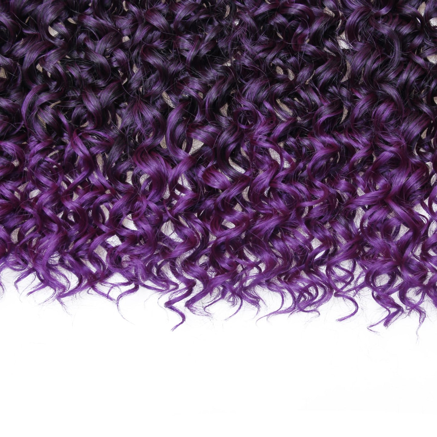 8 Packs Curly Crochet Hair GoGo Curl Crochet hair for Black Women Deep Wave Braiding hair,Synthetic Bohemian Crochet Braid Water Wave Crochet hair Extensions(Purple, 14inch)