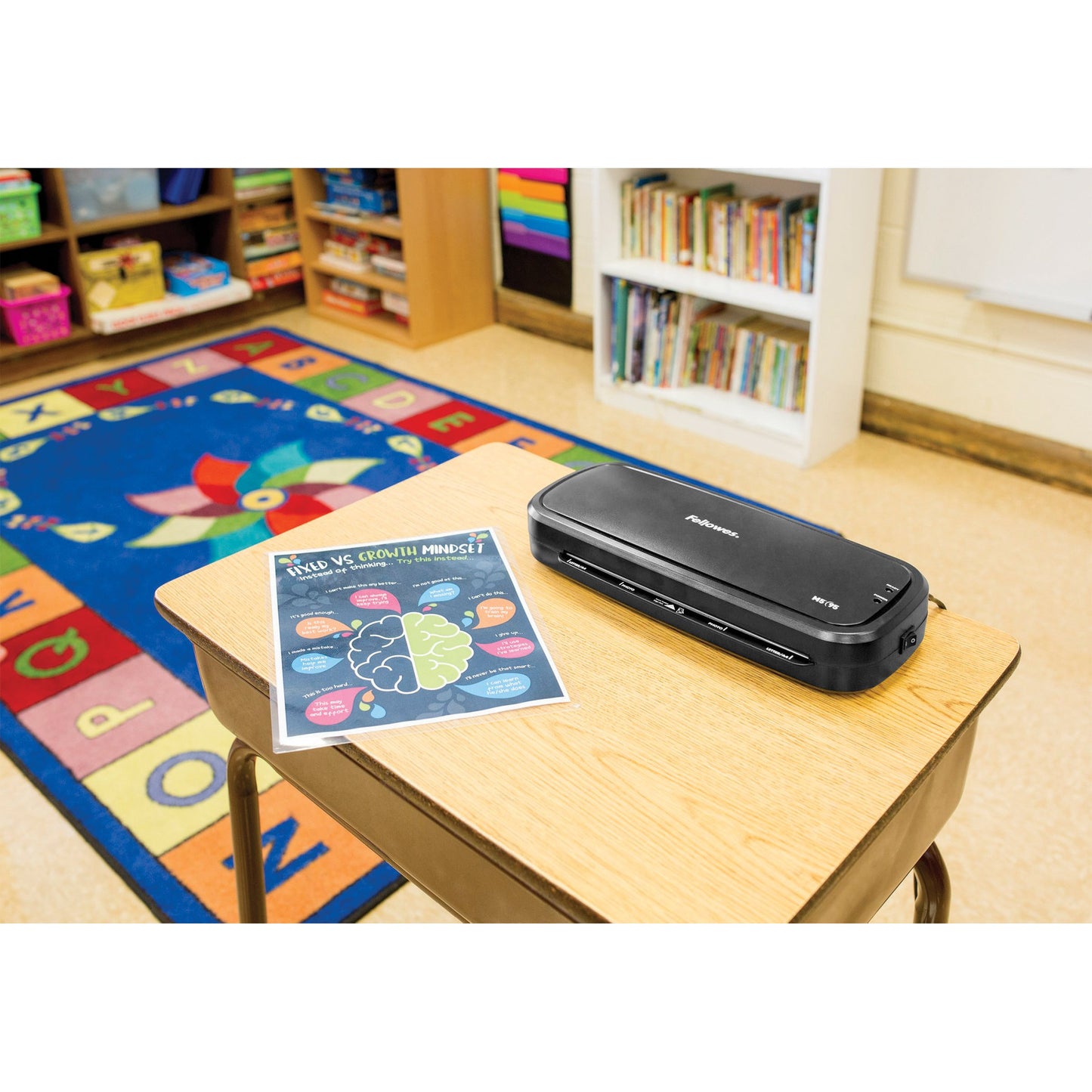 Fellowes Thermal Laminator Machine, 4 Minute Warm-up, 9.5" Input, for Laminating Sheets Up to 5-Mil Thick with Auto Shut Off 5737602