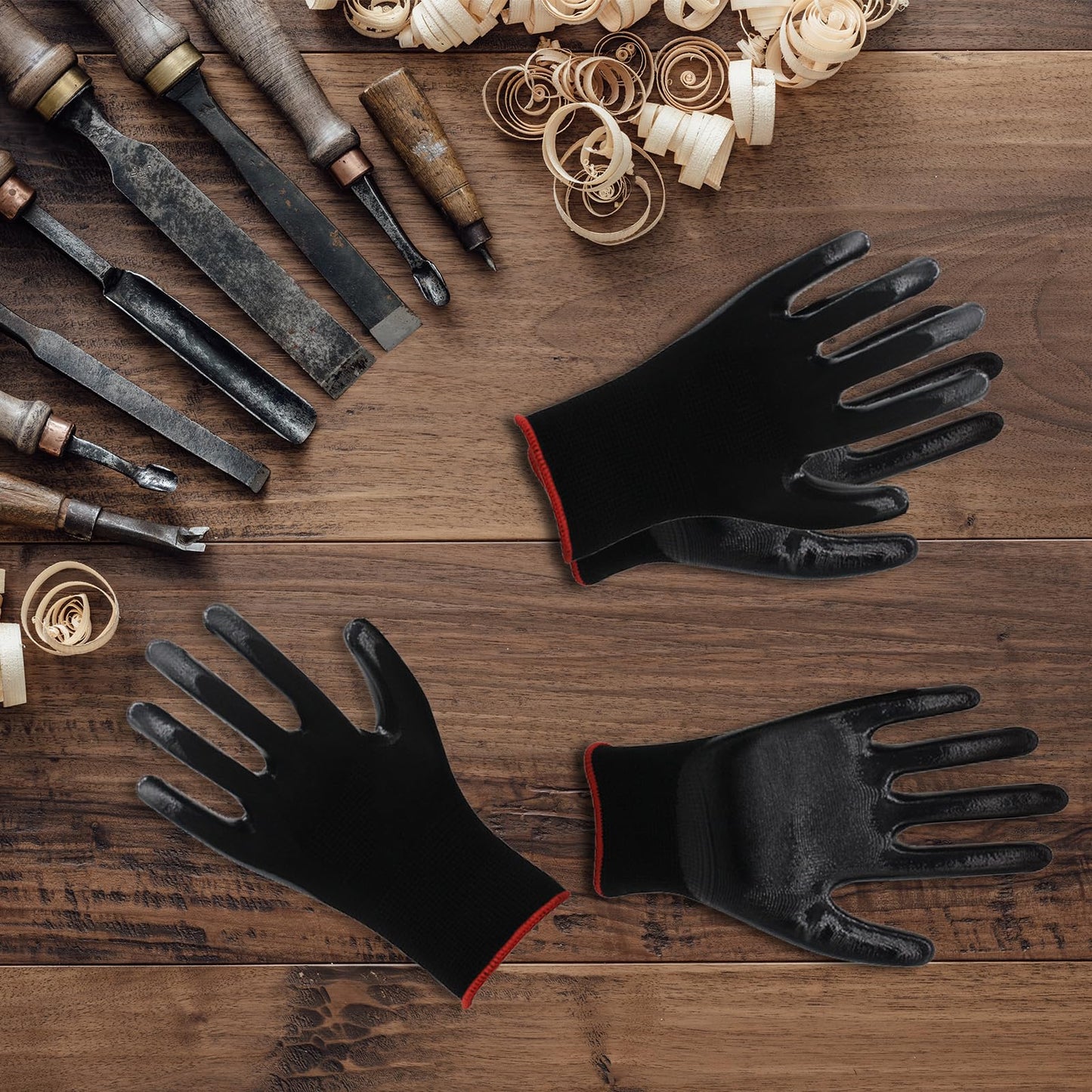 Voittozege 72 Pairs Gardening Gloves for Men Women Rubber Coated Work Gloves for Men Women Multipack Safety Construction Glove for Gardening Assembly Landscaping Construction