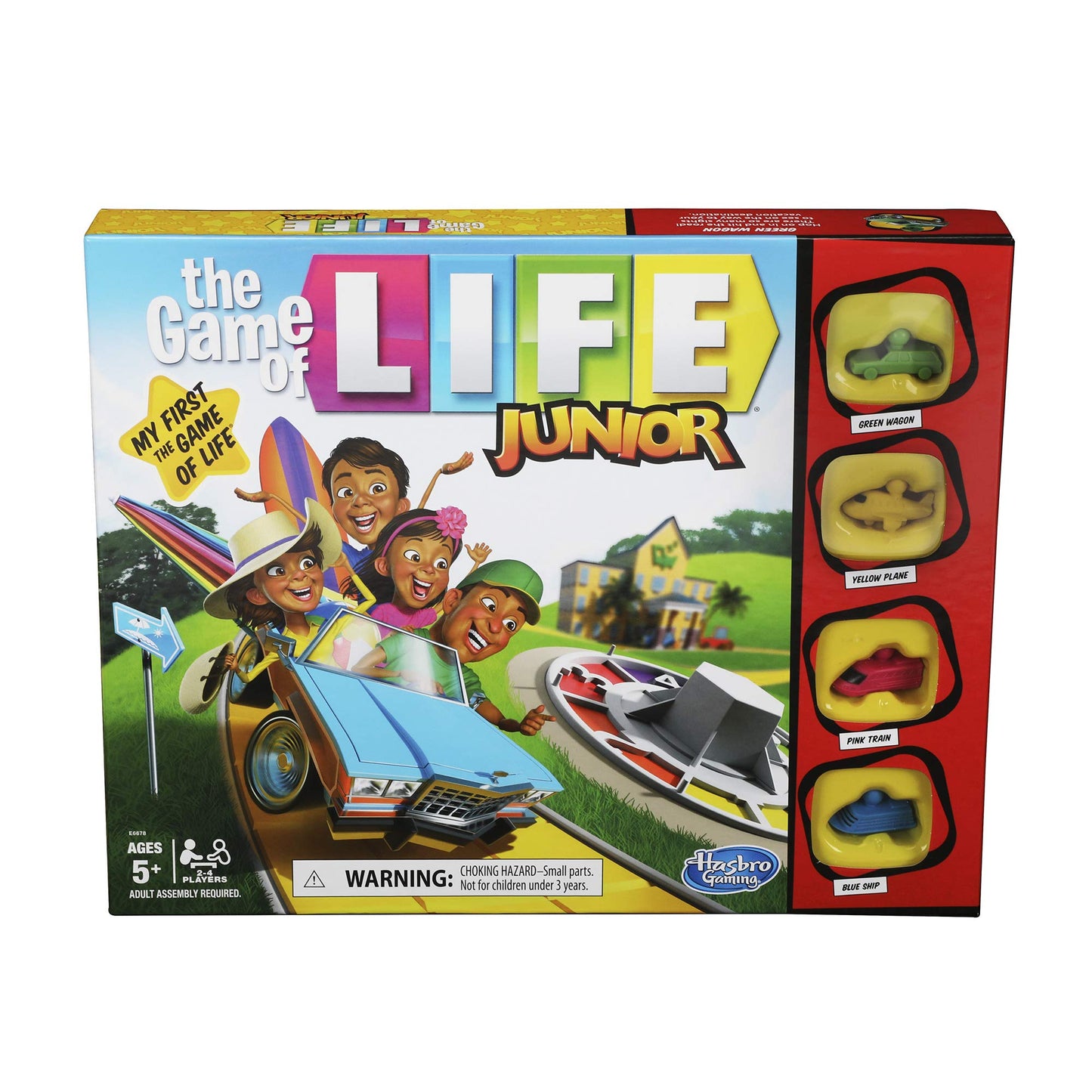 The Game of Life Junior Board Game for Ages 5 and Up, Game for 2-4 Players, Family Board Games for Kids, Gifts for Kids (English)