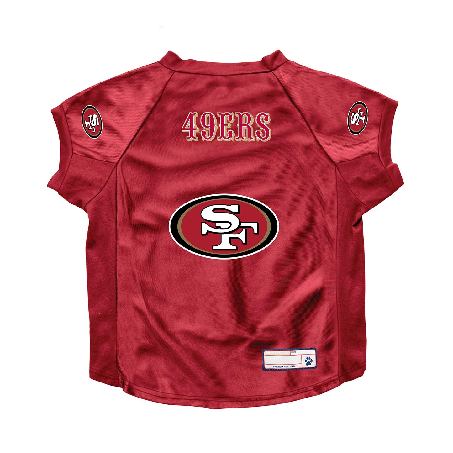 Little Earth 320156-49ER-BIG-1: Pet Stretch Jersey, San Francisco 49ers