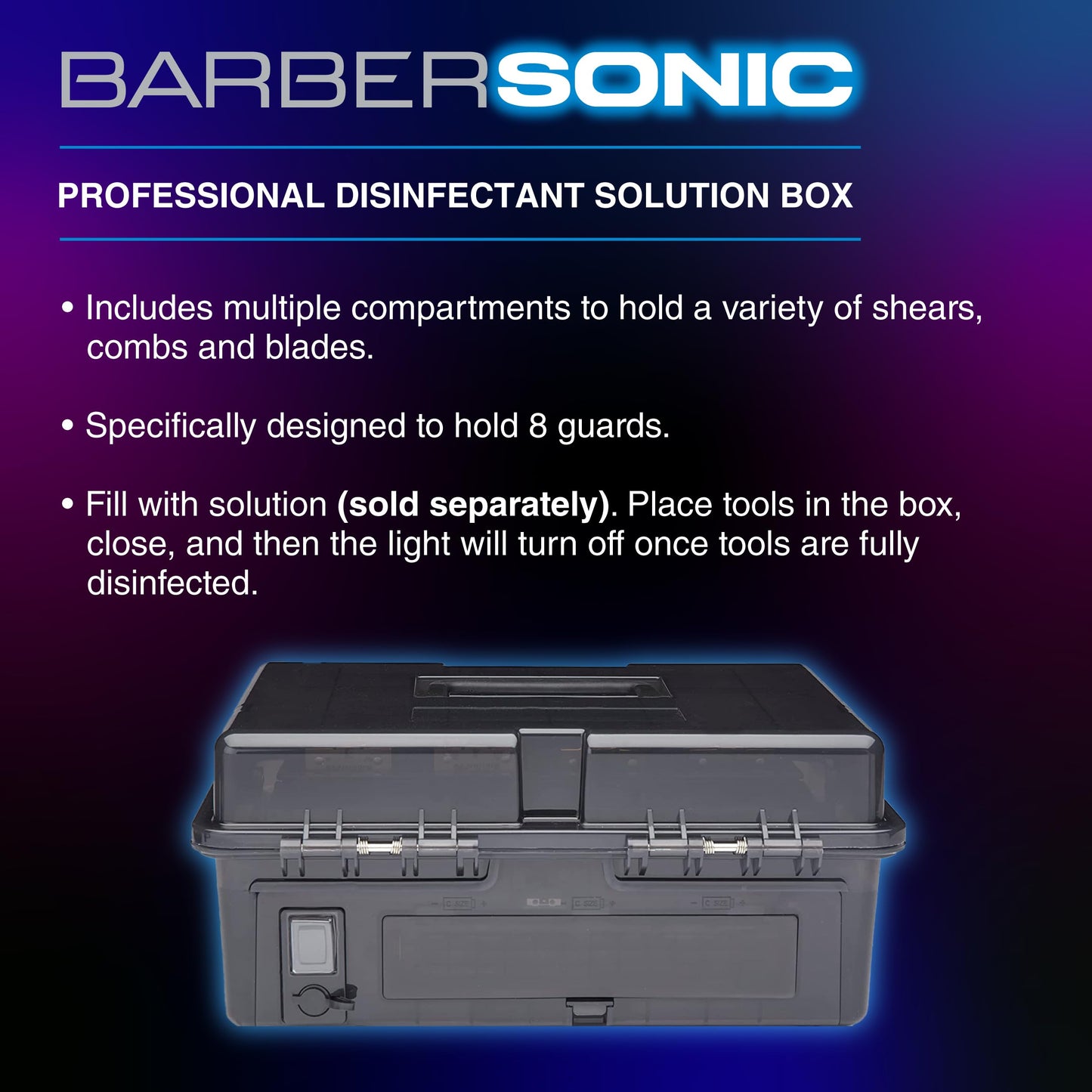 BaBylissPRO BarberSONIC Professional Disinfectant Solution Box