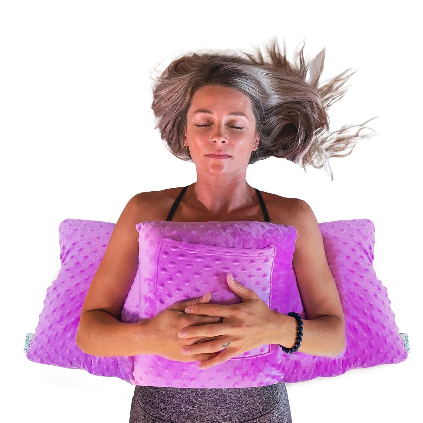 Zomaple Post Mastectomy Pillow, Lavender – Gentle Chest Protection for Sleep & Car Rides – Reduces Underarm Pressure, Cushions Everyday Bumps & Helps You Relax – Pillow for Mastectomy Recovery Support