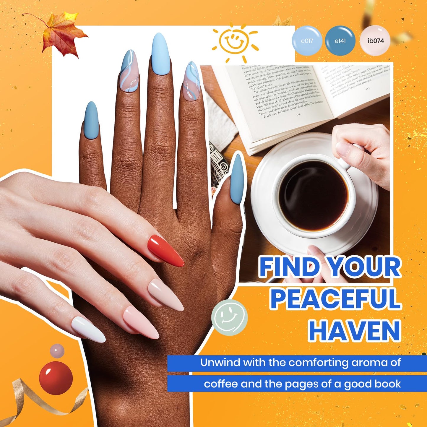 Beetles 85 Pcs Gel Nail Polish Kit with U V Light 55 Colors Gel Nail Kit for Beginners with Everything at Home Gel Polish Manicure Winter Nail Art Jelly Nails Emotional Spectrum Collection