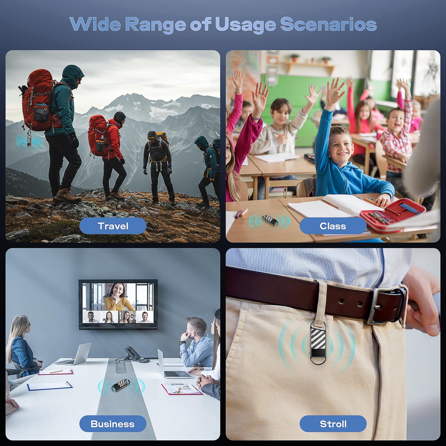 64GB (4800Hrs) Digital Voice Recorder - Voice Activated Recorder with Noise Reduction, Portable Recording Device Audio Recorder with Playback for Lectures Meetings Interviews Seminar Classroom