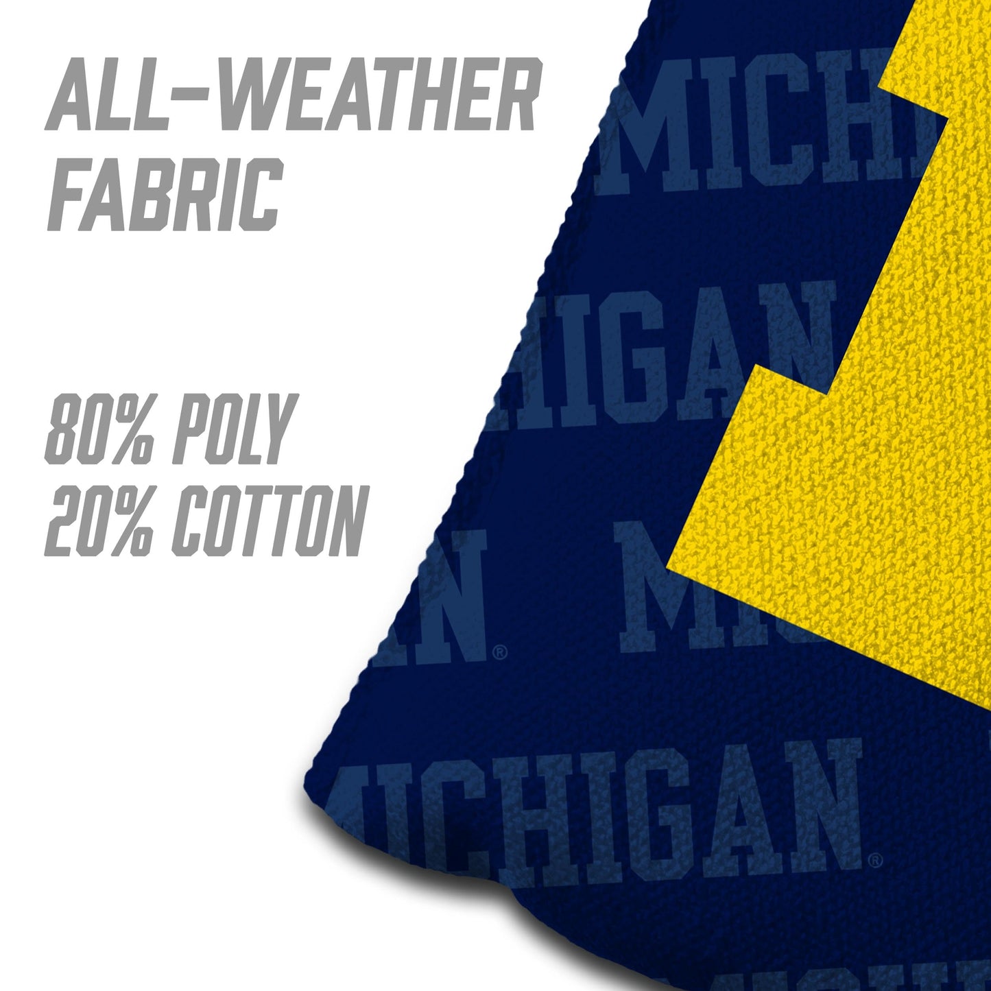 YouTheFan NCAA Michigan Wolverines Cornhole Bags - 4PK - Blue