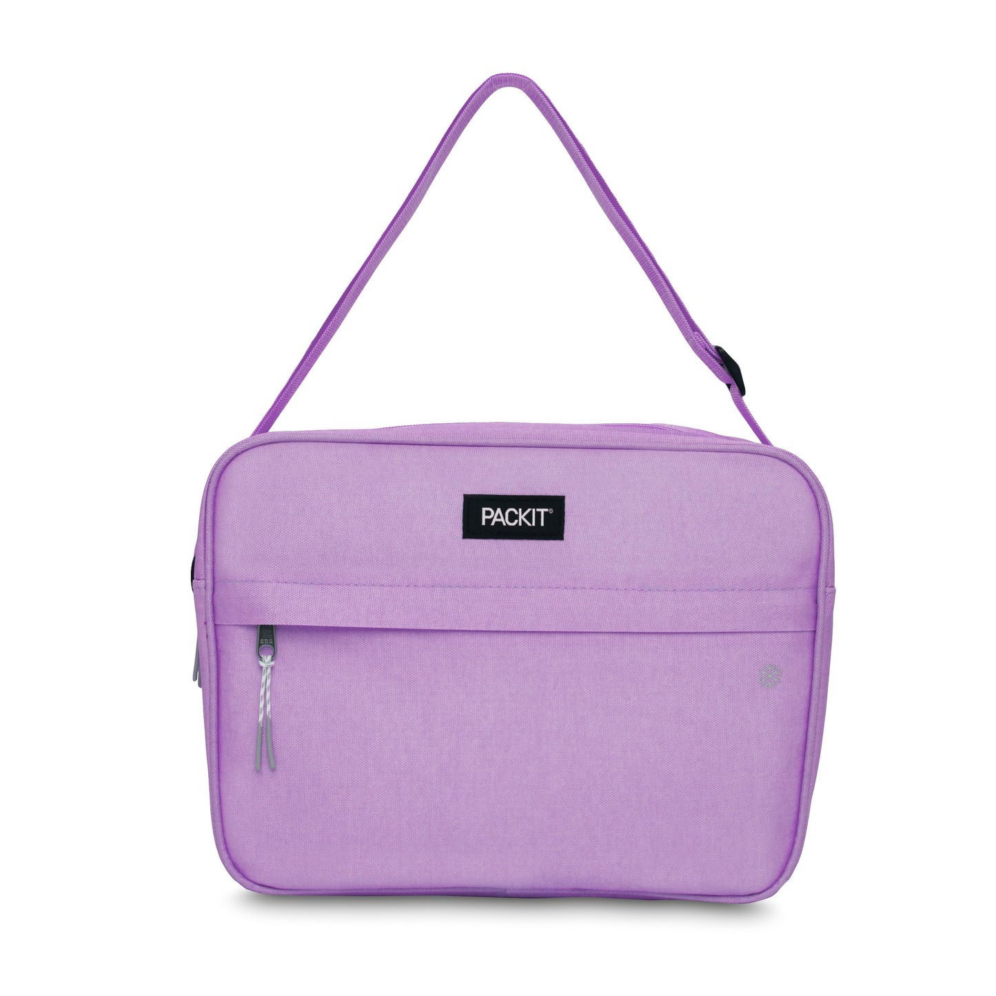 PackIt Freezable Zuma 15-Can Cooler, Lavender, Built with ECOFREEZE Technology, Collapsible, Reusable, Zip Closure with Adjustable Shoulder Strap and Front Zip Pocket, Fits 15, 12 oz Cans