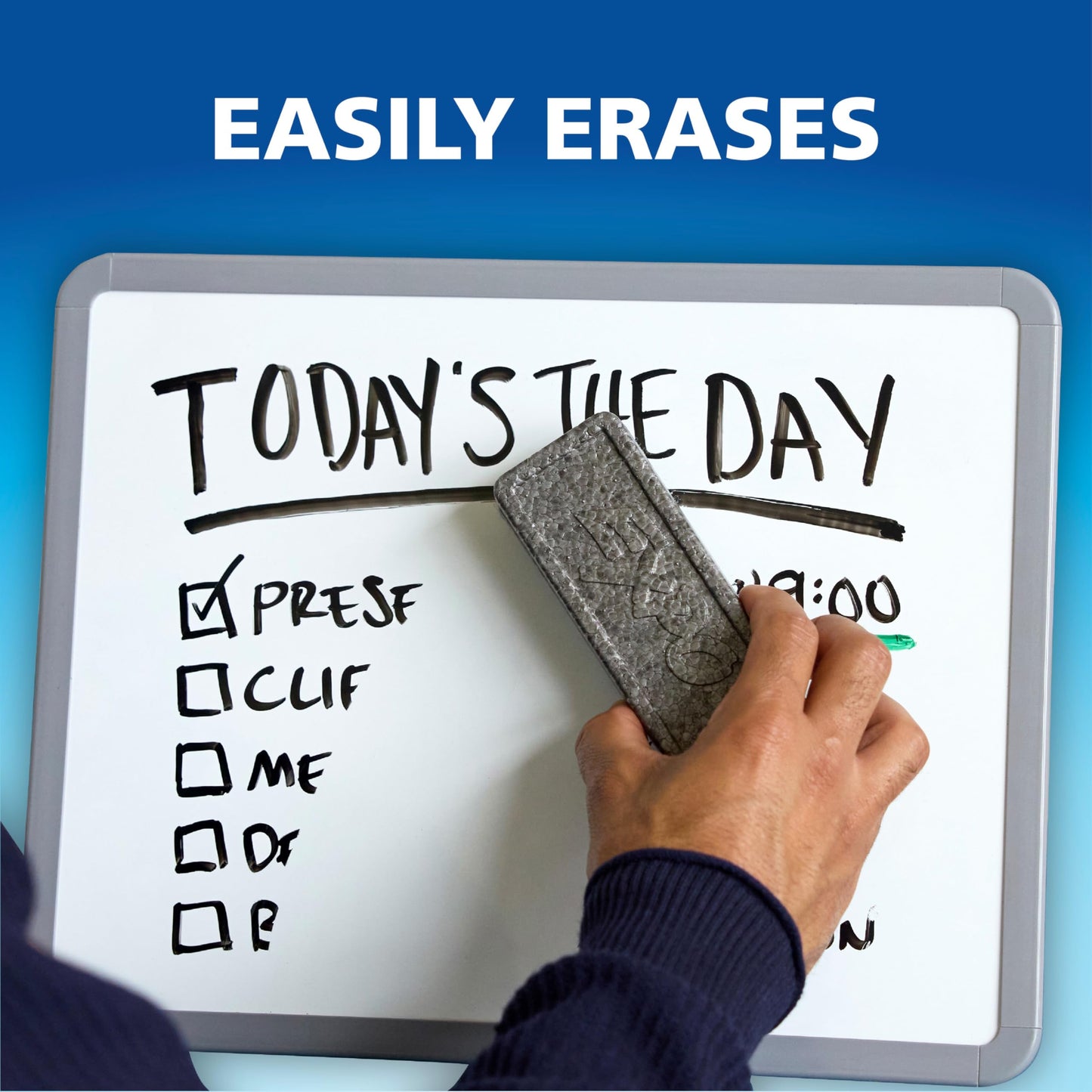 EXPO Dry Erase Markers, Low Odour Ink, Black, Fine Tip, 36 Count