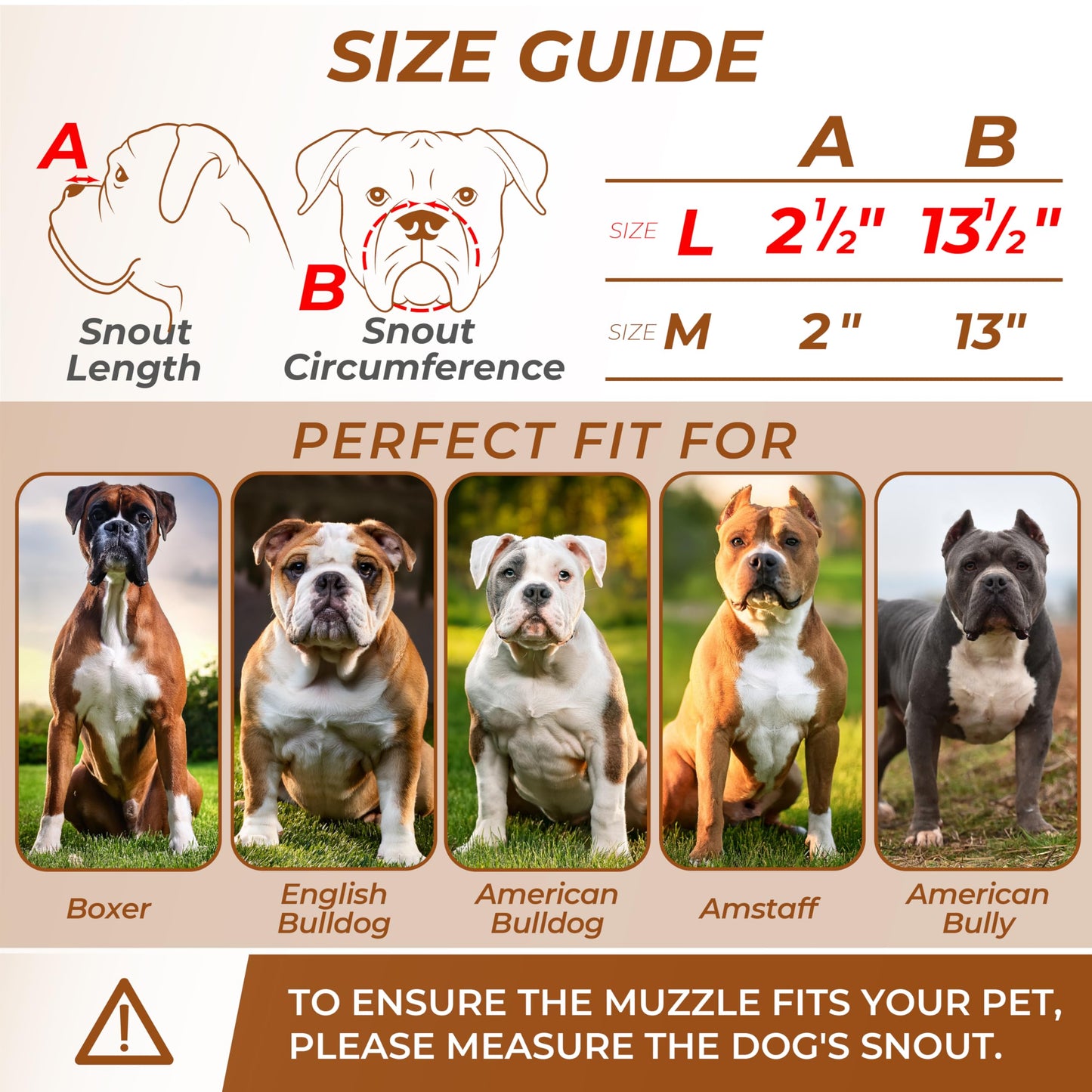 CleverTail Metal Muzzle for Boxer Dog Breed – Bite Proof Boxer Muzzle for Medium and Large Sized Dogs – Steel Wire Basket Muzzles for Dogs English Bulldog, American Bulldog etc.