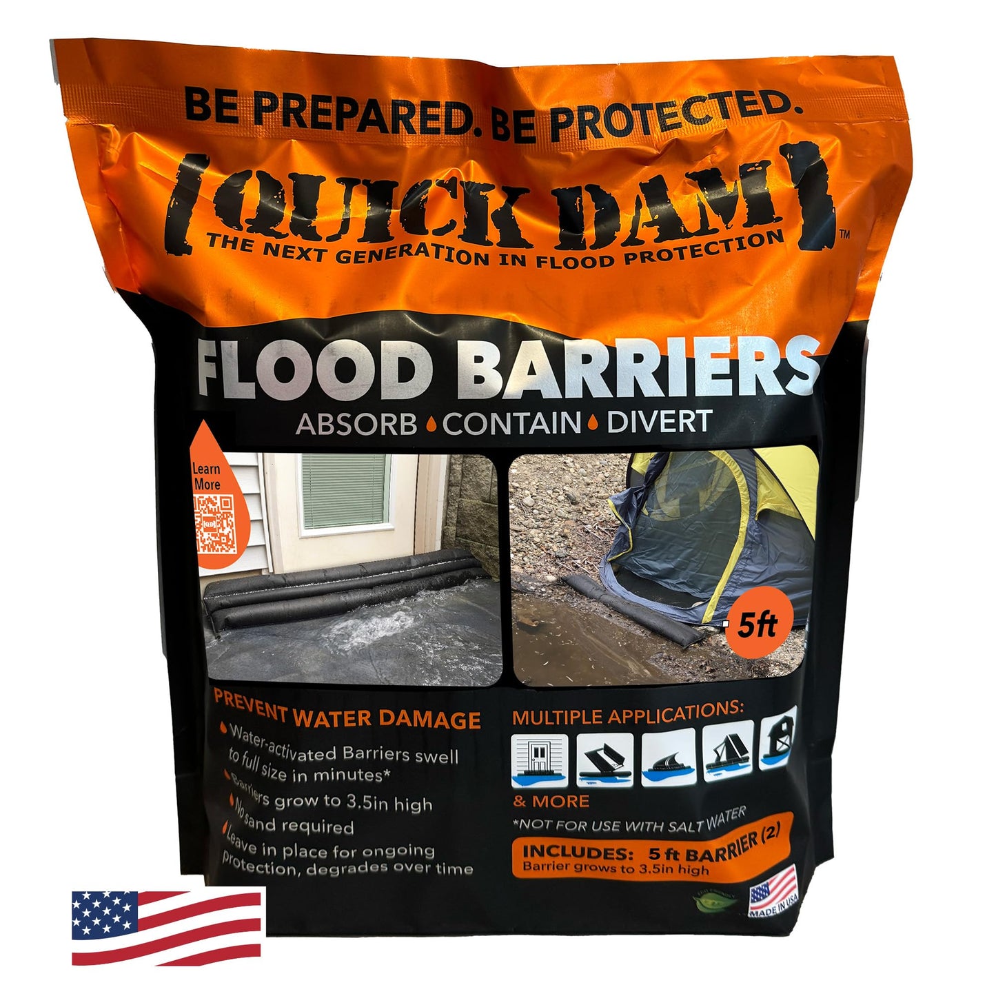 Quick Dam QD65-2 Water Activated Flood Barriers