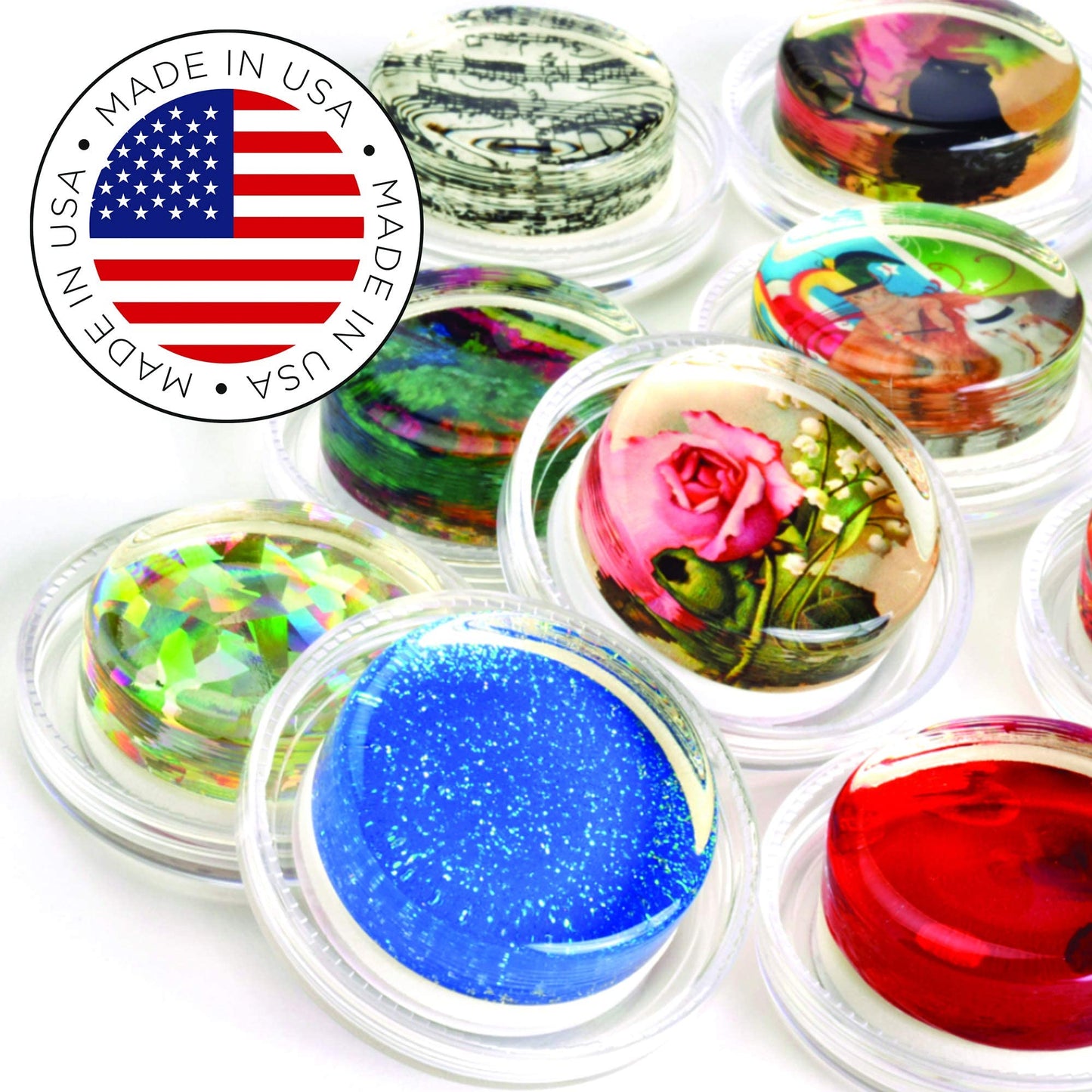 Magic Rosin - Ultra Shattered Glass Hologram - Professional Grade Instrument Rosins for Violin, Cello, Viola, Bass Bows - Delivers Clear, Complex Tone - Transparent Low Dust Pine Bow Resin
