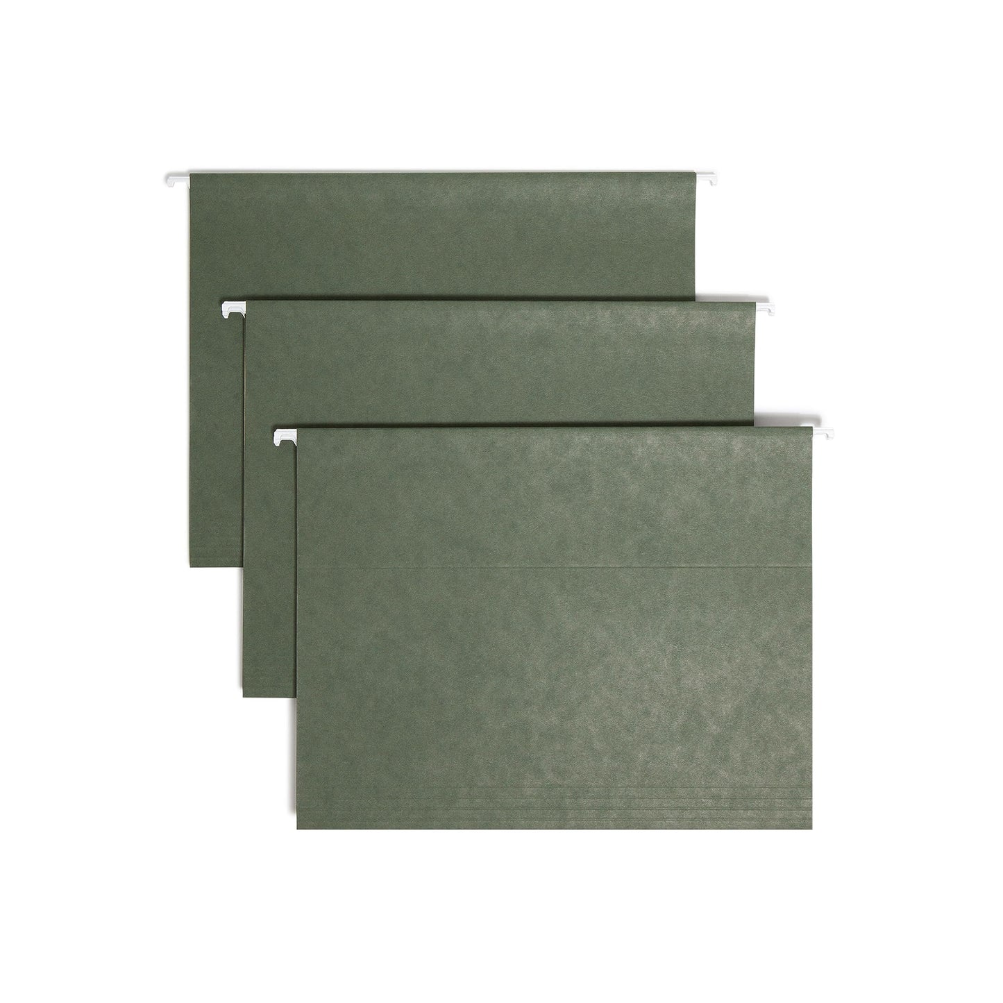 Smead Hanging File Folders, 25-Pack, Letter Size, 1/5-Cut Tabs, Green, Anti-Slip Vertical Filing for File Cabinets, Colour-Coded Home Office, School and Business Organization