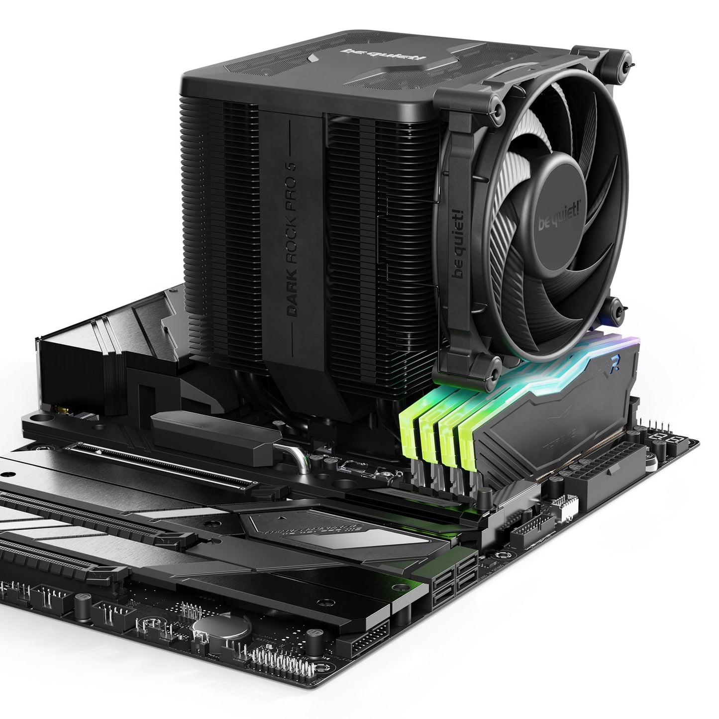 be quiet! Dark Rock Pro 5 Quiet Cooling CPU Cooler | Immensely High Airflow | 7 high-Performance Copper Heat Pipes | Speed Switch | Thermal Grease | BK036