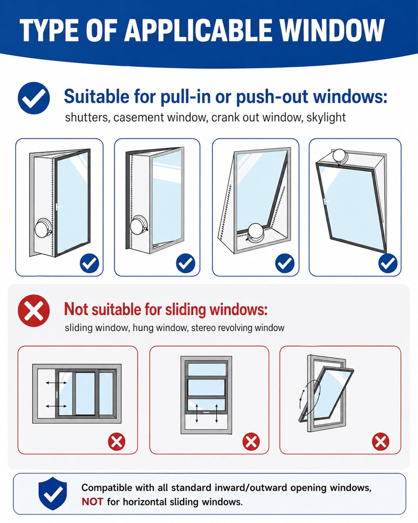 COVERTIFY Portable Air Conditioner Window Kit, Universal Heavy Duty Window Seal for Portable Air Conditioner with Adjustable Zipper, No Drill AC Unit Windows Kit - Max 157" L