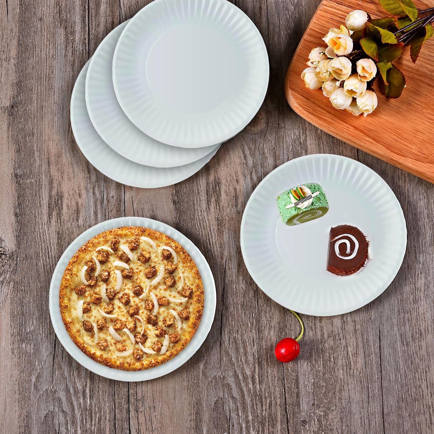 Perfect Stix Paper Plate 9-300 Paper Plates White, 9" (Pack of 300)