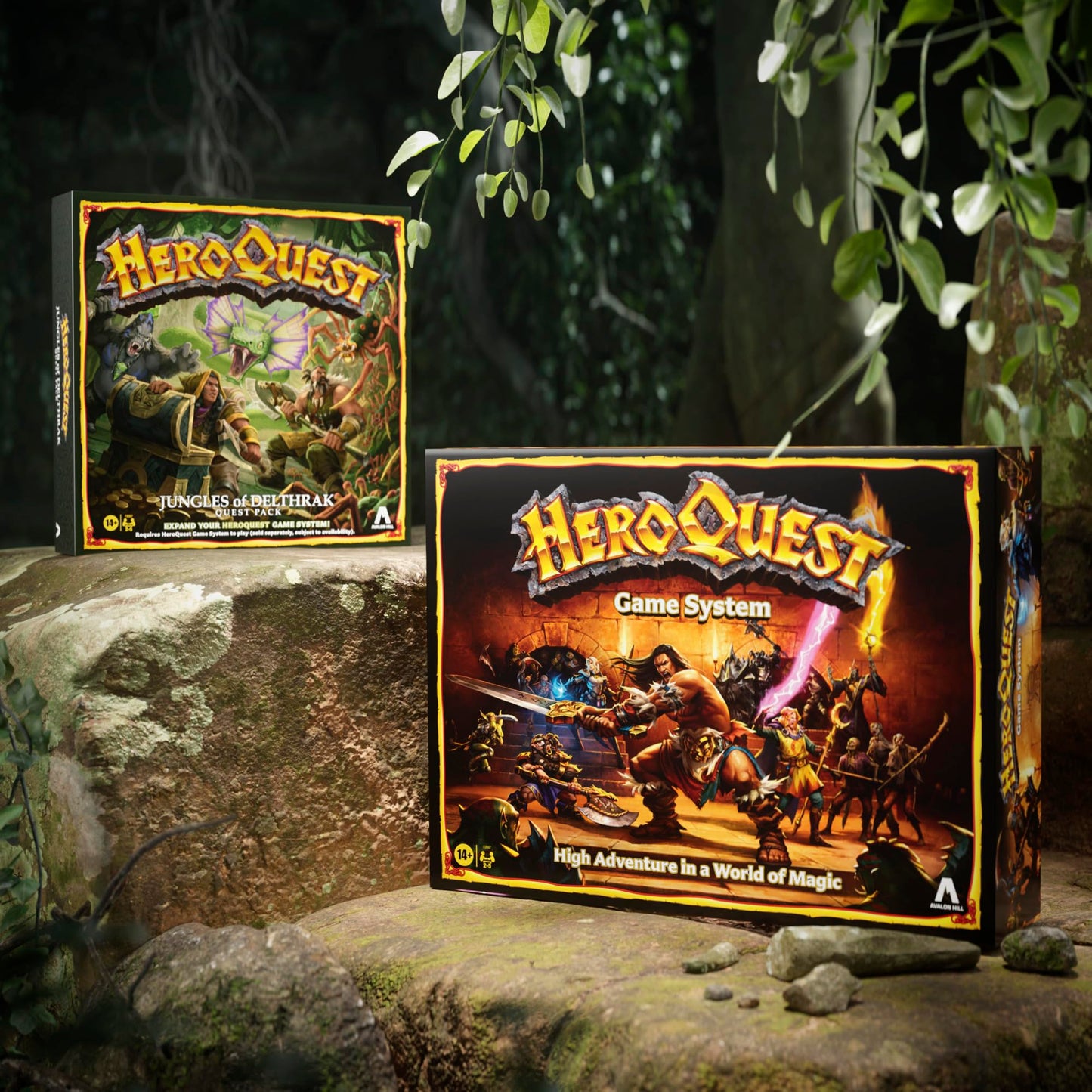 Avalon Hill HeroQuest Jungles of Delthrak Quest Pack | Roleplaying Games | Ages 14+ | 2 to 5 Players | Requires HeroQuest Game System to Play (English)