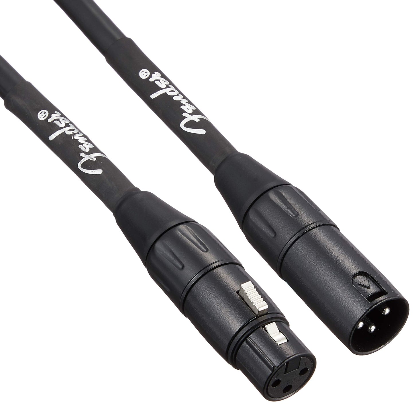 Fender Professional Series Microphone Cable, Guitar Cable, Guitar Accessories, XLR, Black, 25ft