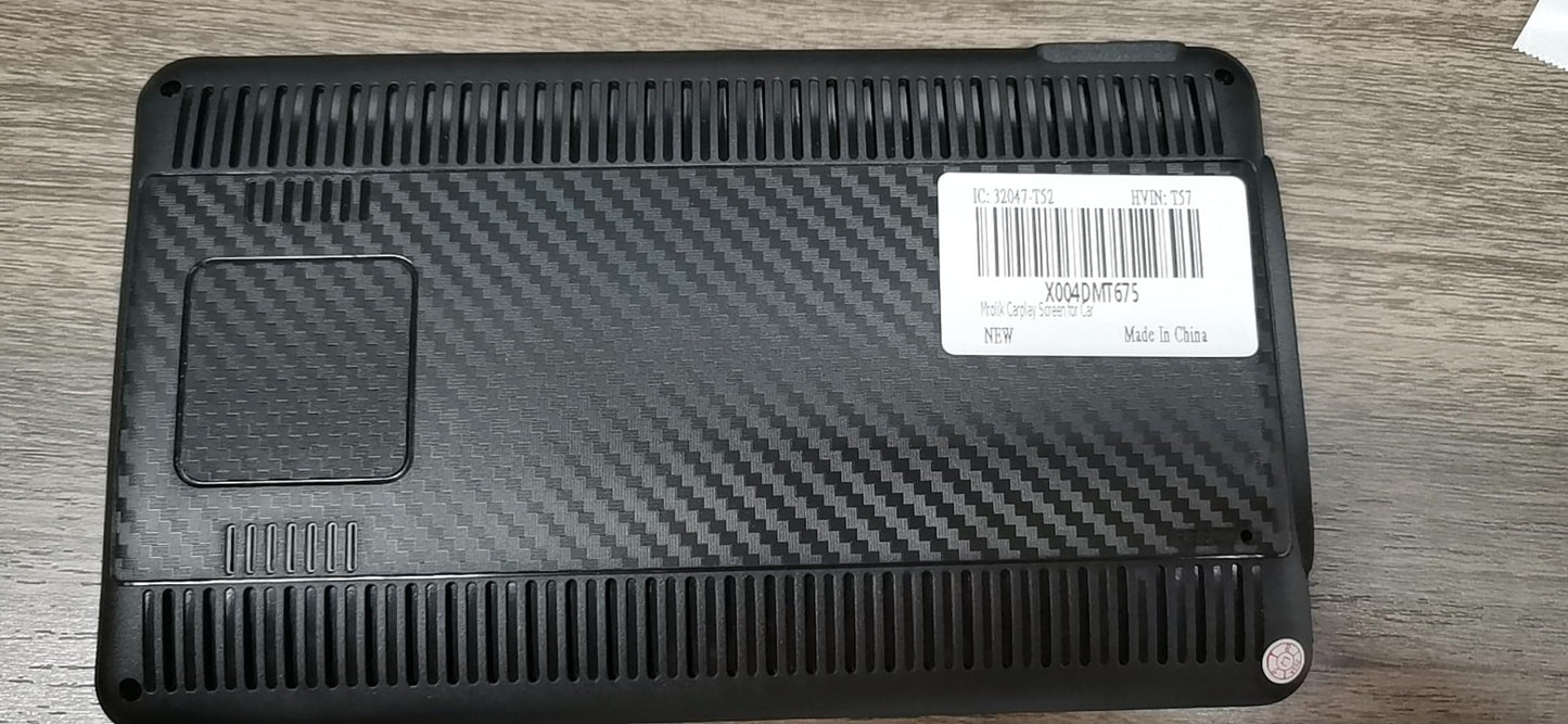 Car Play, Wireless Car Stereo for Apple Carplay, 7"HD Portable Touchscreen Android Auto Carplay Screen for Cars,Audio Receiver/Car Radio with Bluetooth,FM,AUX,Voice Control,Live Navigation,Mirror Link