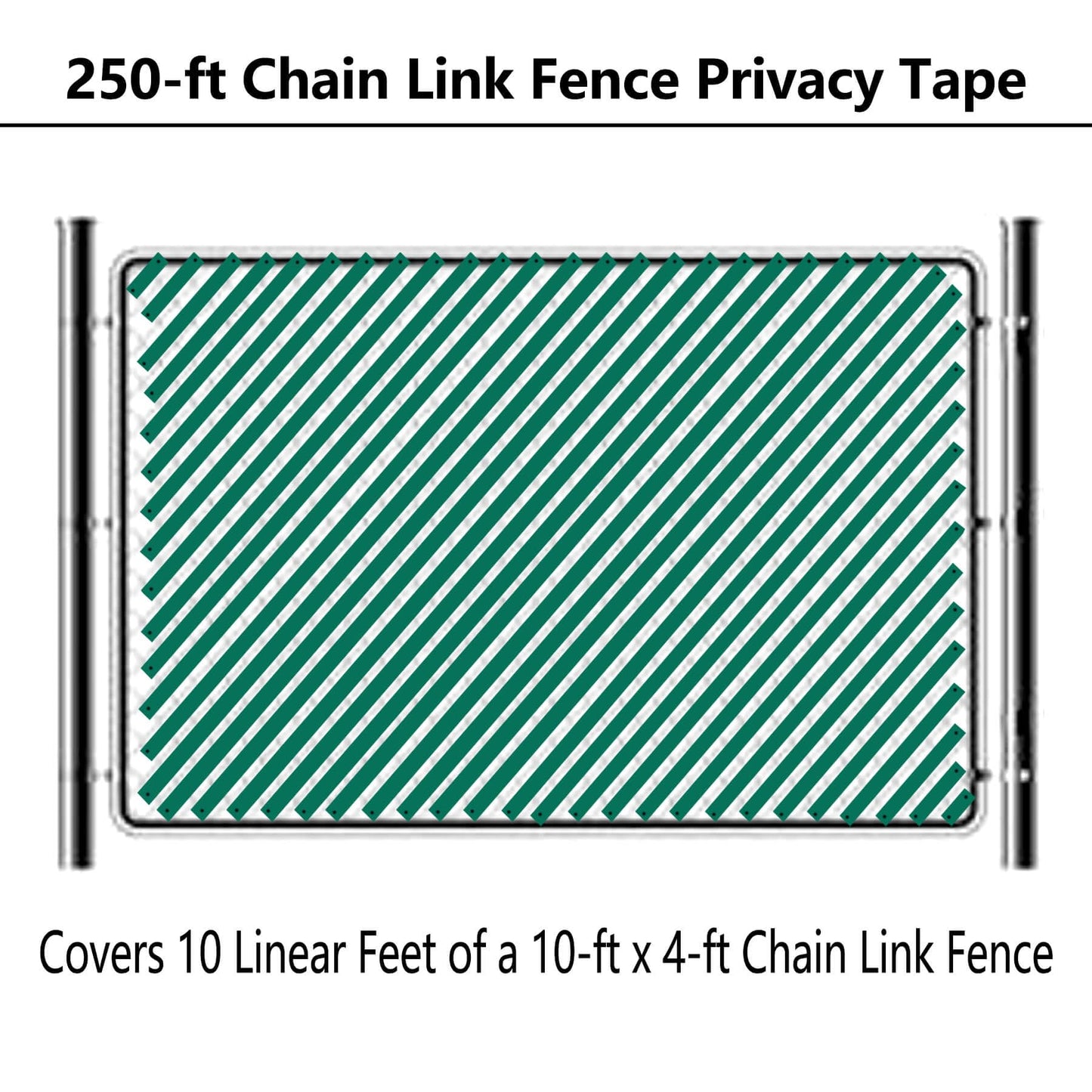 Aiwaiufu 76 Meters Chain Link Fence Privacy Tape, 250ftX0.15ft Chain Link Slats with 200 Packs Snap Fastener&Punch Tool, Fence Covering Privacy, Green