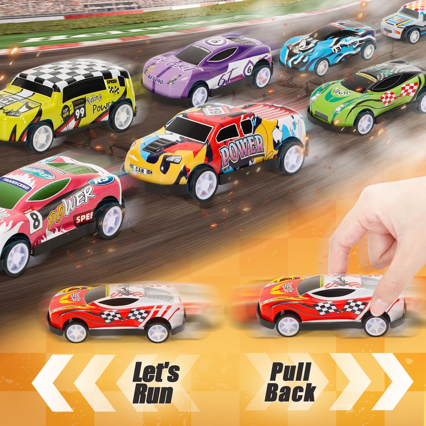 SevenQ Party Favors Toy Cars for Boys with Storage Box, 67Pcs Pull Back Race Cars Bulk, Treasure Box Toys for Classroom Goodie Bag Stocking Stuffers for Kids Toddler Vehicles Mini Fidget Toys