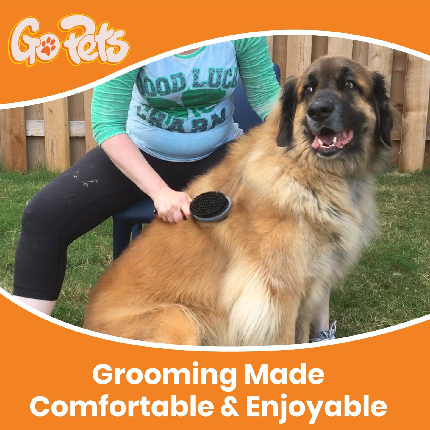 Professional Double Sided Pin and Bristle Brush for Dogs and Cats by GoPets Grooming Comb Cleans Pets Shedding and Dirt for Short Medium or Long Hair