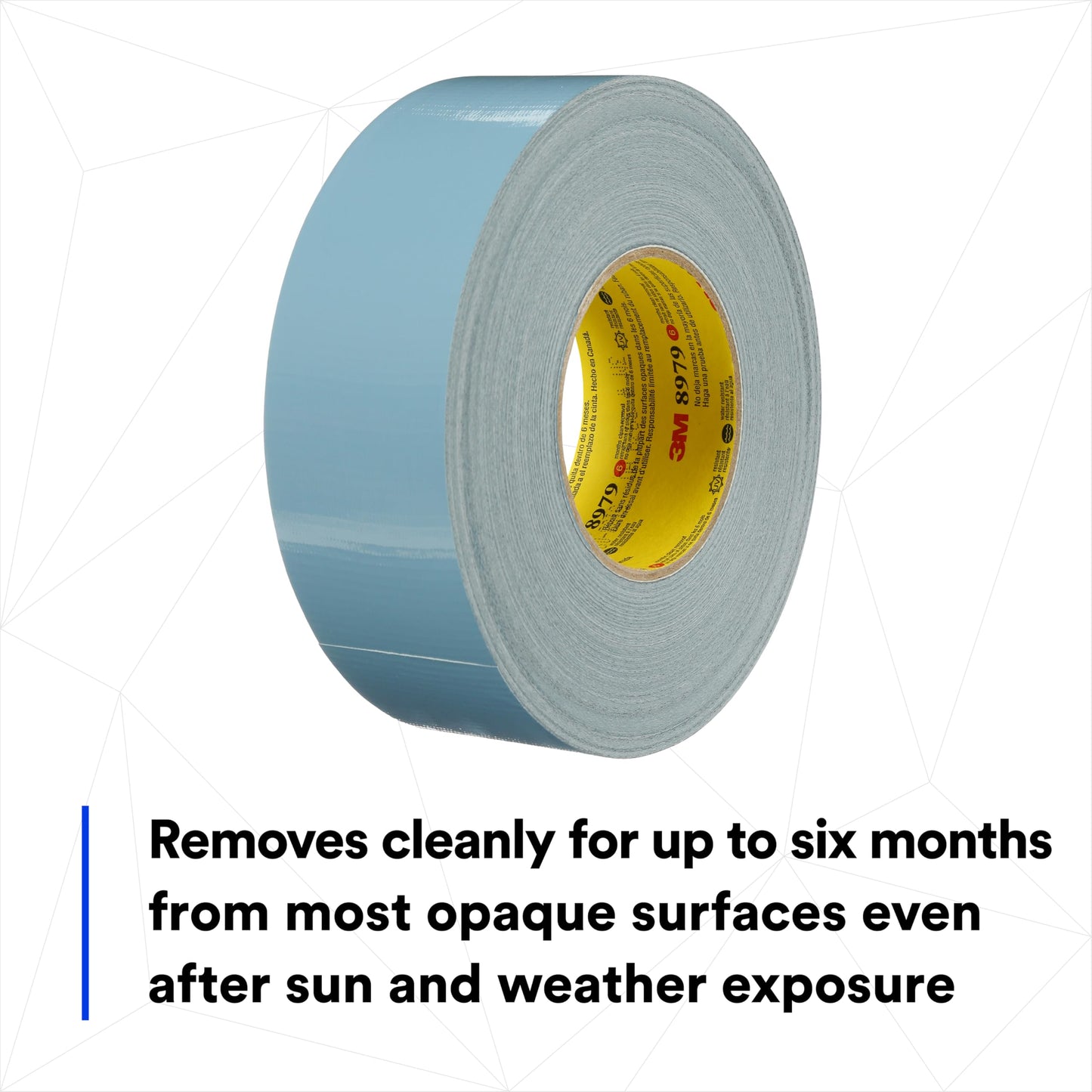 3M 8979 Performance Plus Duct Tape, Slate Blue, 1.88" x 60 yds x 12.1 mil - Removes Cleanly - High Performance Tape for Splicing/Taping Insulation, Capping Pipe, Temporary Repair, 1 Pack