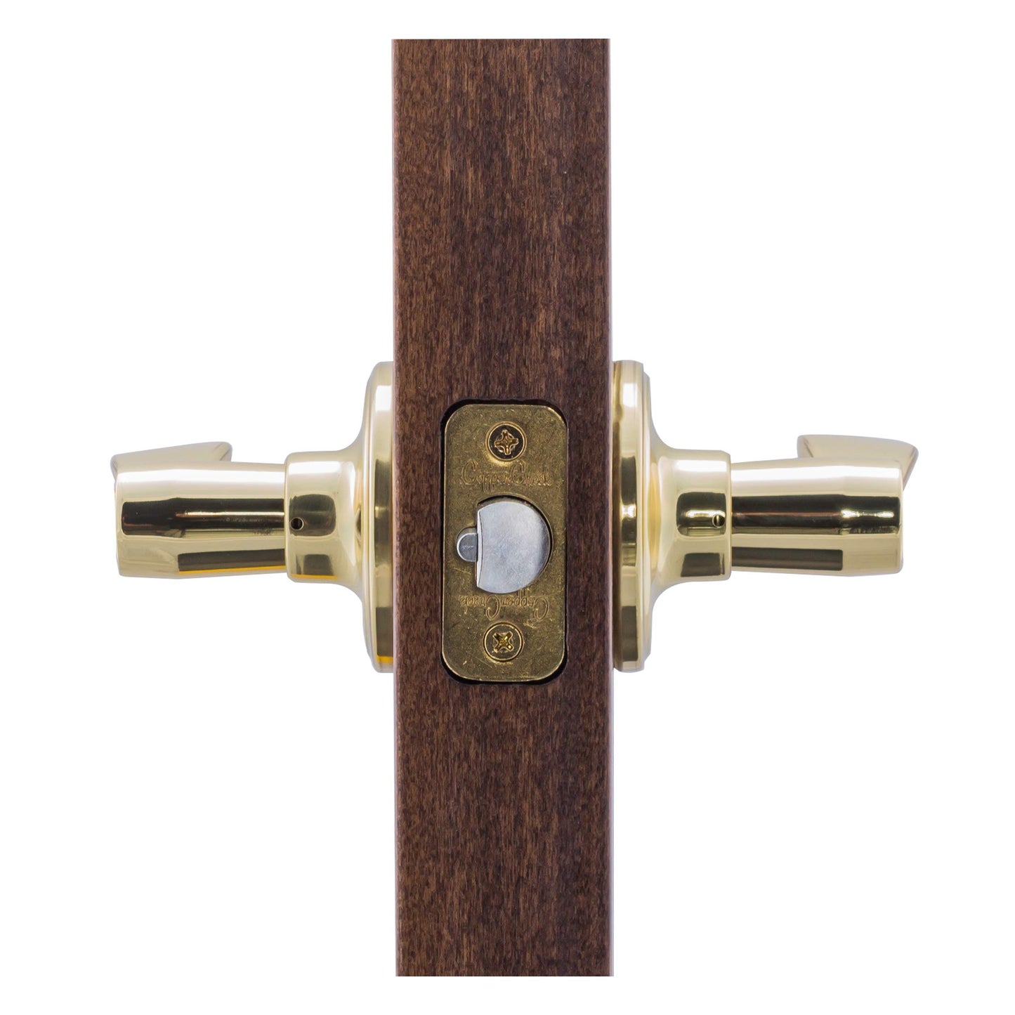 Copper Creek Hardware WL2220PB Door Lever, 3" x 5" x 6.8", Polished Brass, 1 Count (Pack of 1)