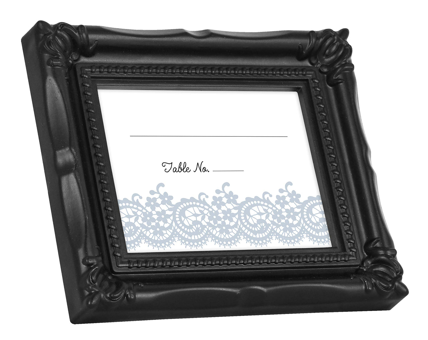 MCS Wedding Photo Frame/Placecard Holder, 69039, 24-Pack, Black