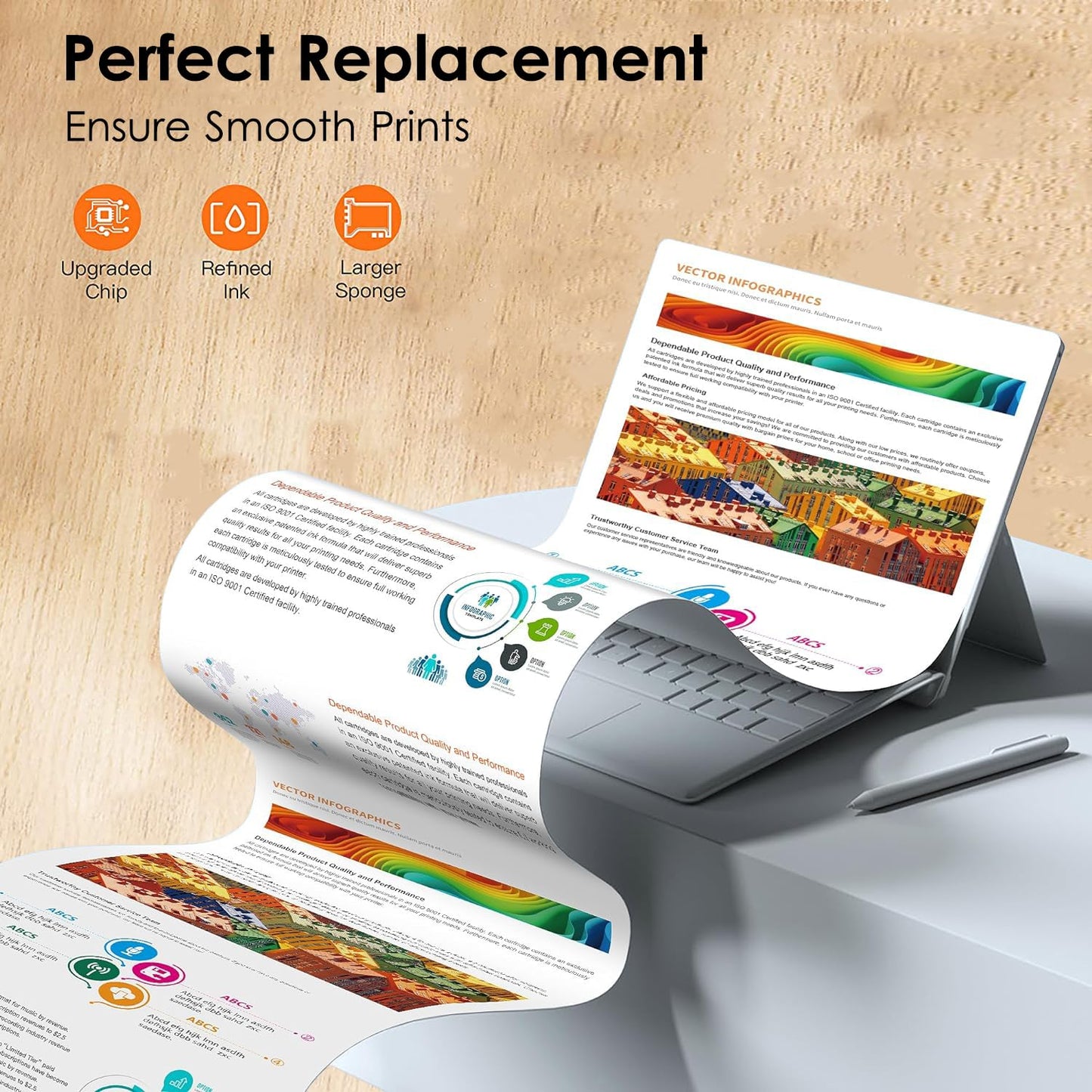 232xl Ink Cartridge Remanufactured Replacement for Epson 232 Ink Cartridges for Expression Home XP-4200 XP-4205 Workforce WF-2930 WF-2950 Printer (2 Black, Cyan, Magenta, Yellow, 5 Pack)