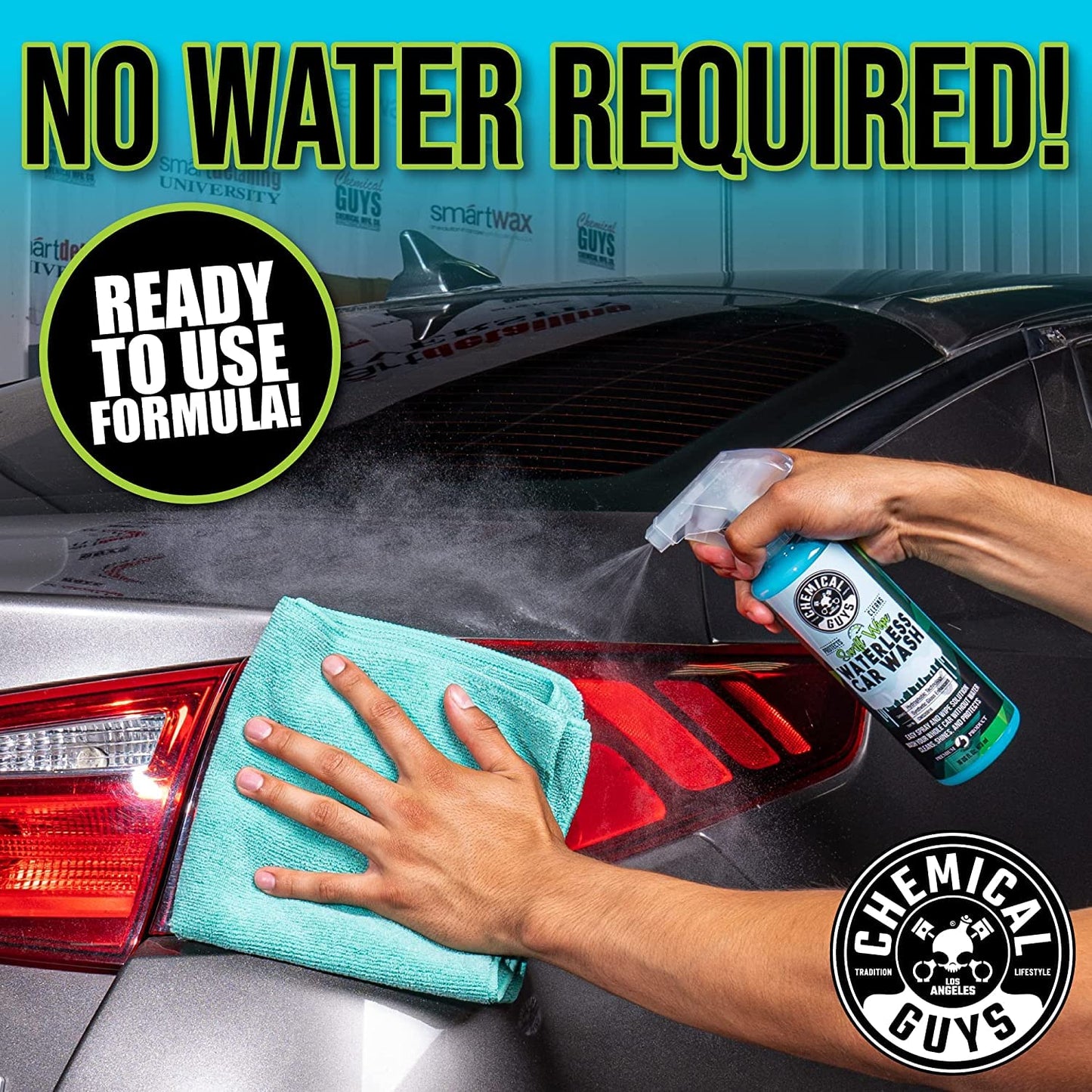 Chemical Guys Swift Wipe Sprayable Waterless Car Wash, Easily Clean - Just Spray & Wipe, Safe for Cars, Trucks, Motorcycles, RVs & More, 473 ml (2 Pack)