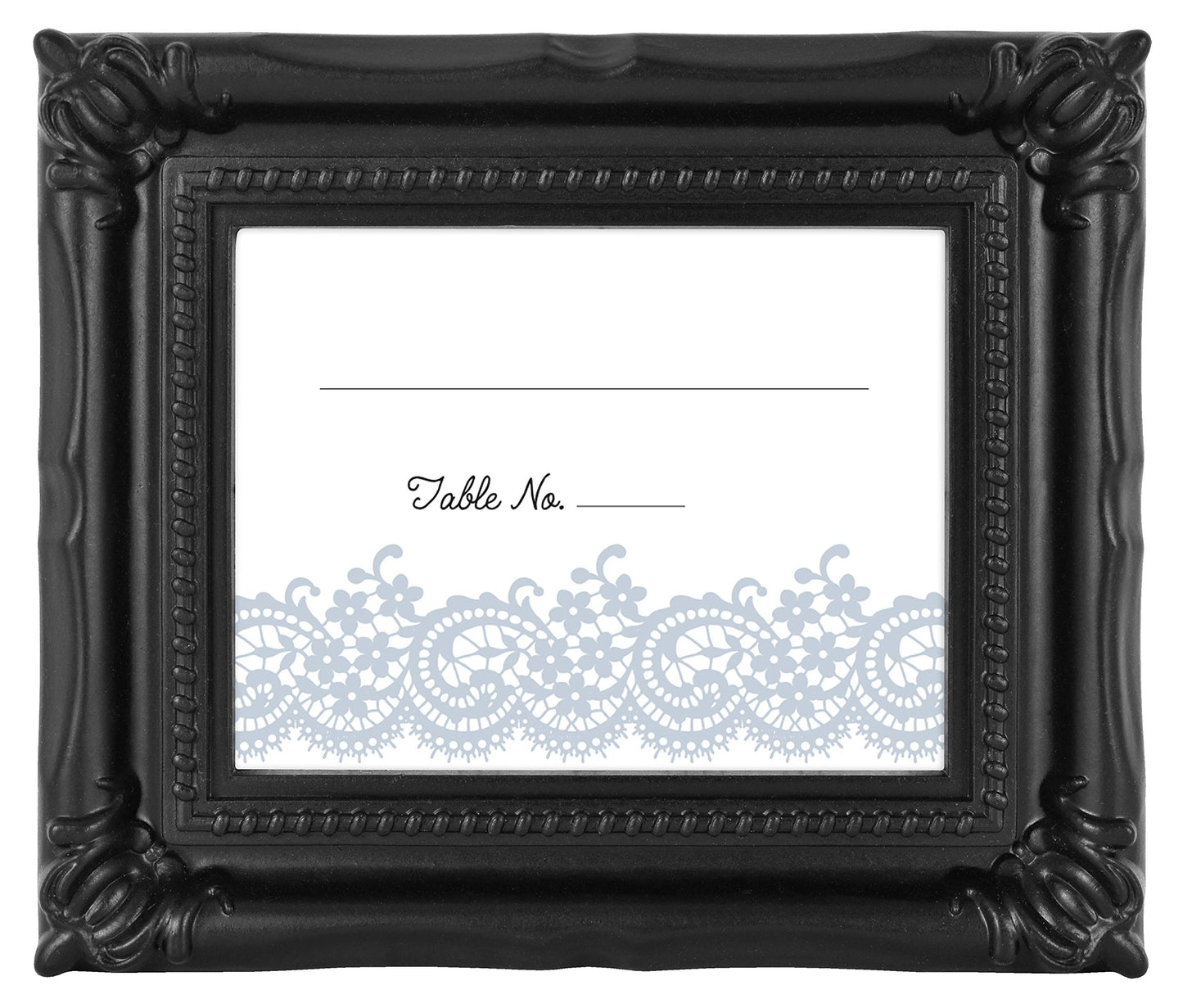 MCS Wedding Photo Frame/Placecard Holder, 69039, 24-Pack, Black