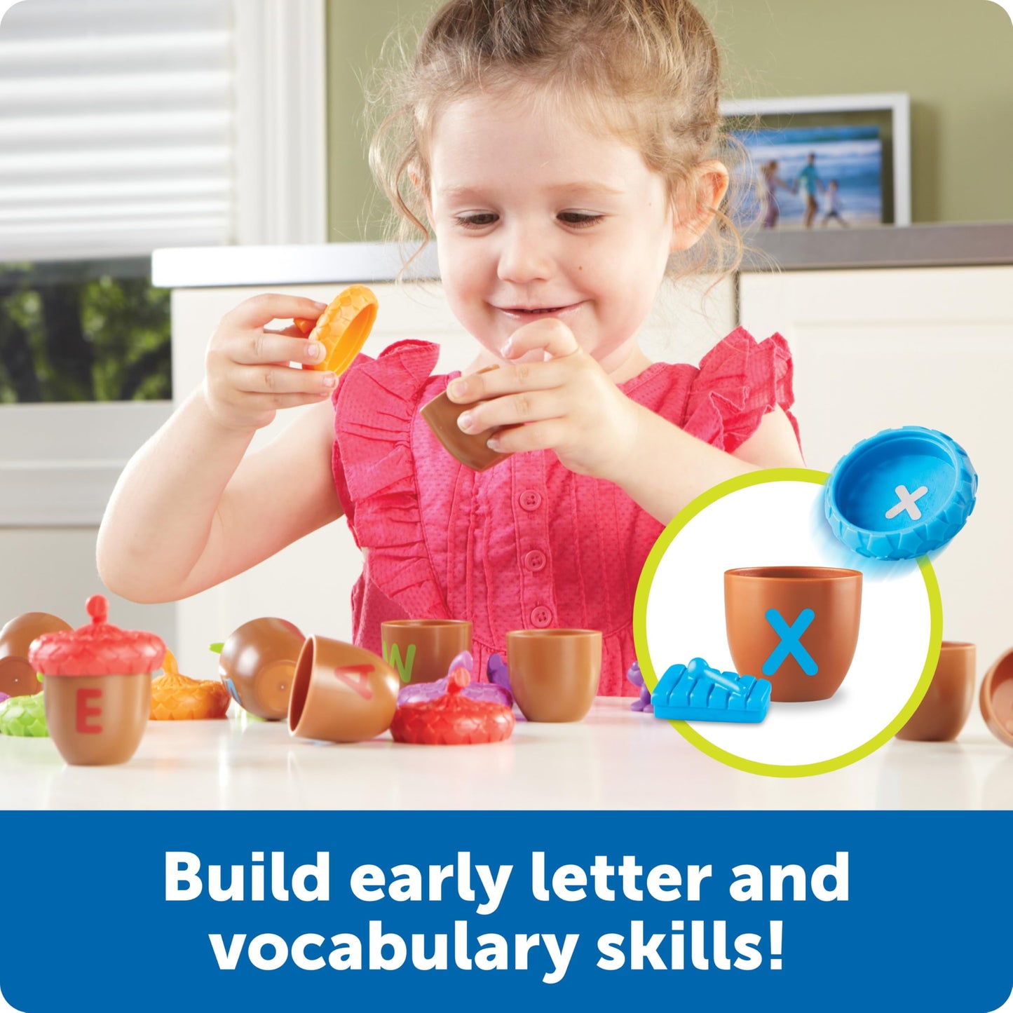 Learning Resources Alphabet Acorns Activity Set -78 Pieces, Ages 3+ Toddler Learning Toys, ABC Toys for Toddlers