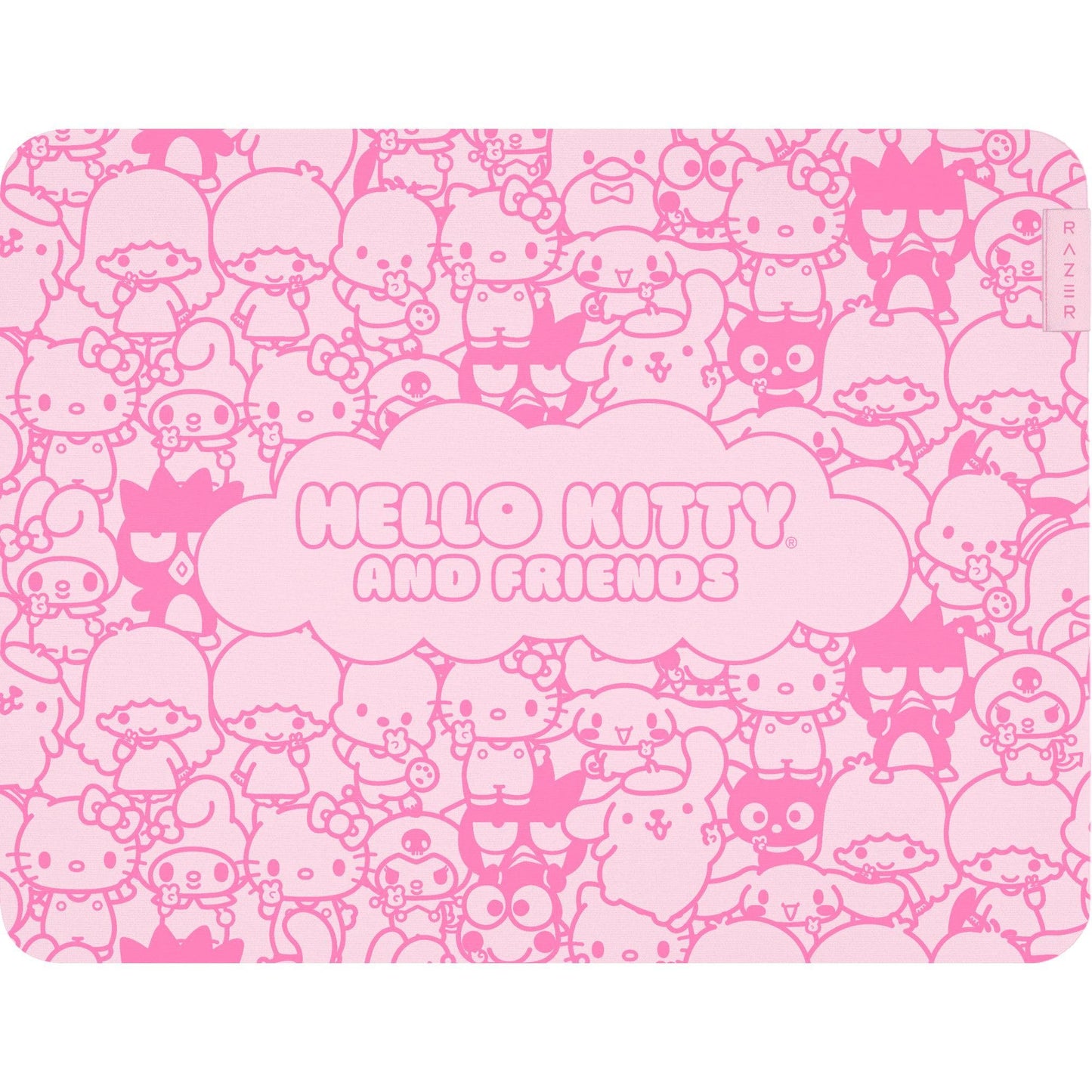 Razer Gigantus V2 Cloth Gaming Mouse Pad (Medium): Textured MicroWeave Cloth Surface - Thick, High-Density Rubber Foam - Non Slip Base - Hello Kitty & Friends Edition, Hello Kitty & Friends Edition,