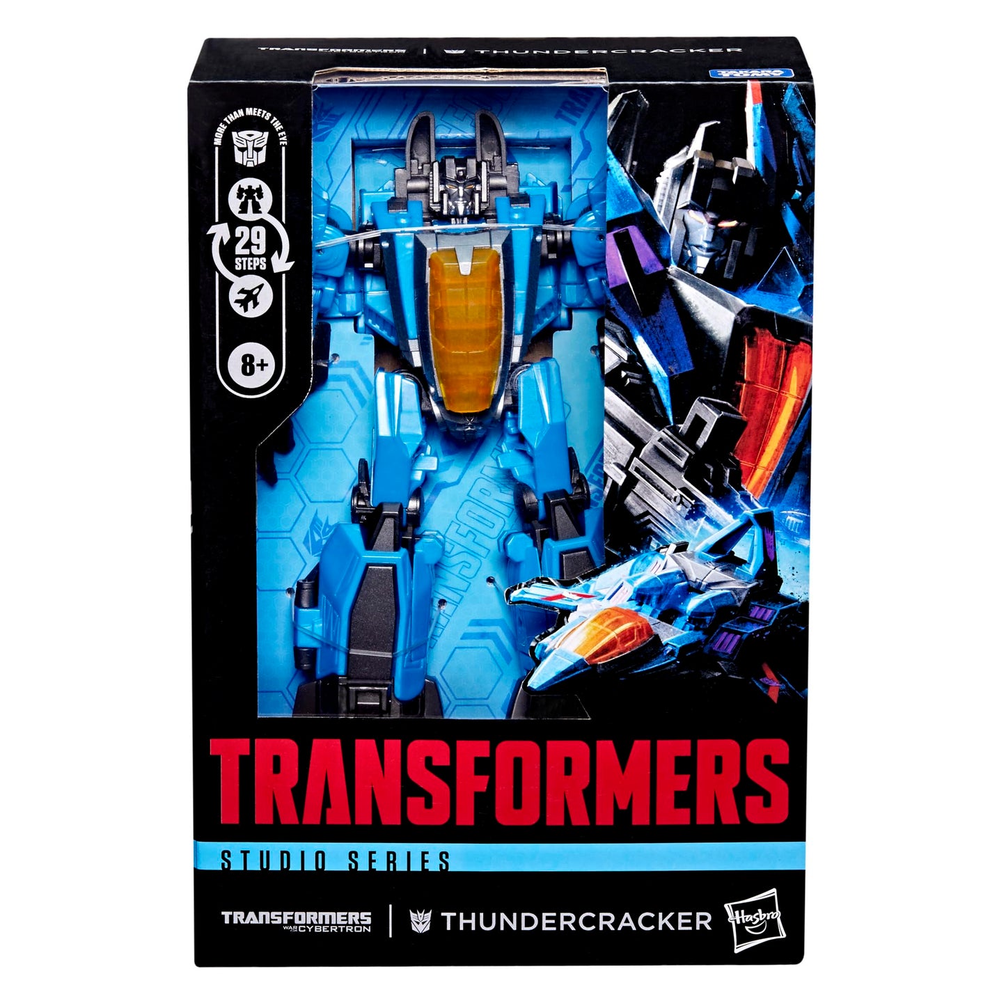 Transformers Studio Series Transformers: War for Cybertron Thundercracker, 6.5-inch Converting Action Figure, Robot Toys for Ages 8+