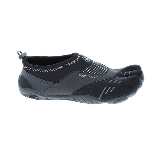 Body Glove Men's 3T Barefoot Cinch Water Shoe, Black/Black, 8