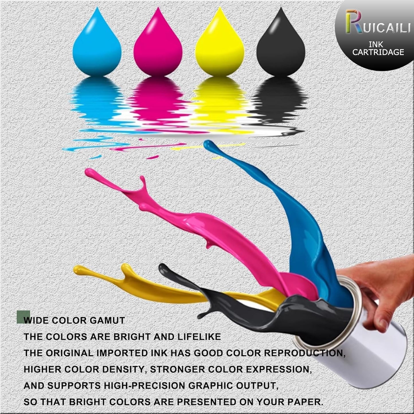 923XL 923 Ink Cartridges with Chip Compatible for HP OfficeJet 8122 OfficeJet Pro 8135 8138 8139 Printer,4 Pack