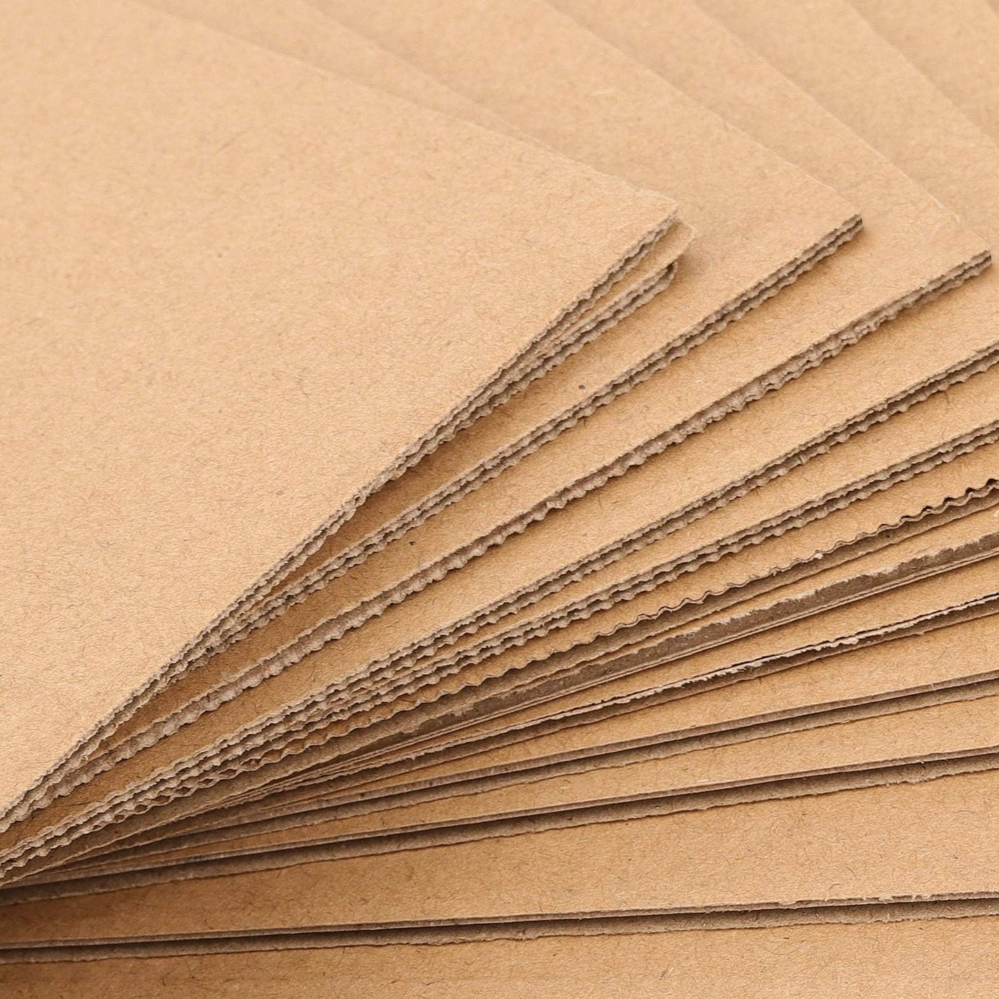 HOZEON 300 Pack 5x7 inch Corrugated Cardboard Sheets, Flat Card Boards Inserts Pads for Packing, Mailing, Shipping, DIY Crafts (1/16" Thick)