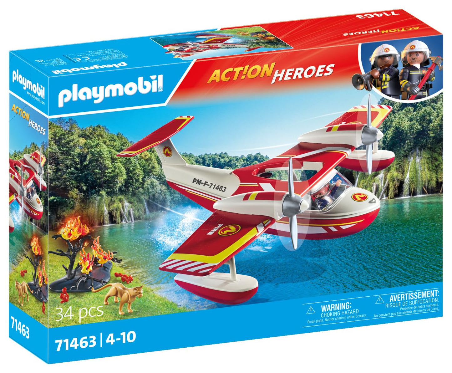 Playmobil Firefighting Sea Plane with extinguishing Function