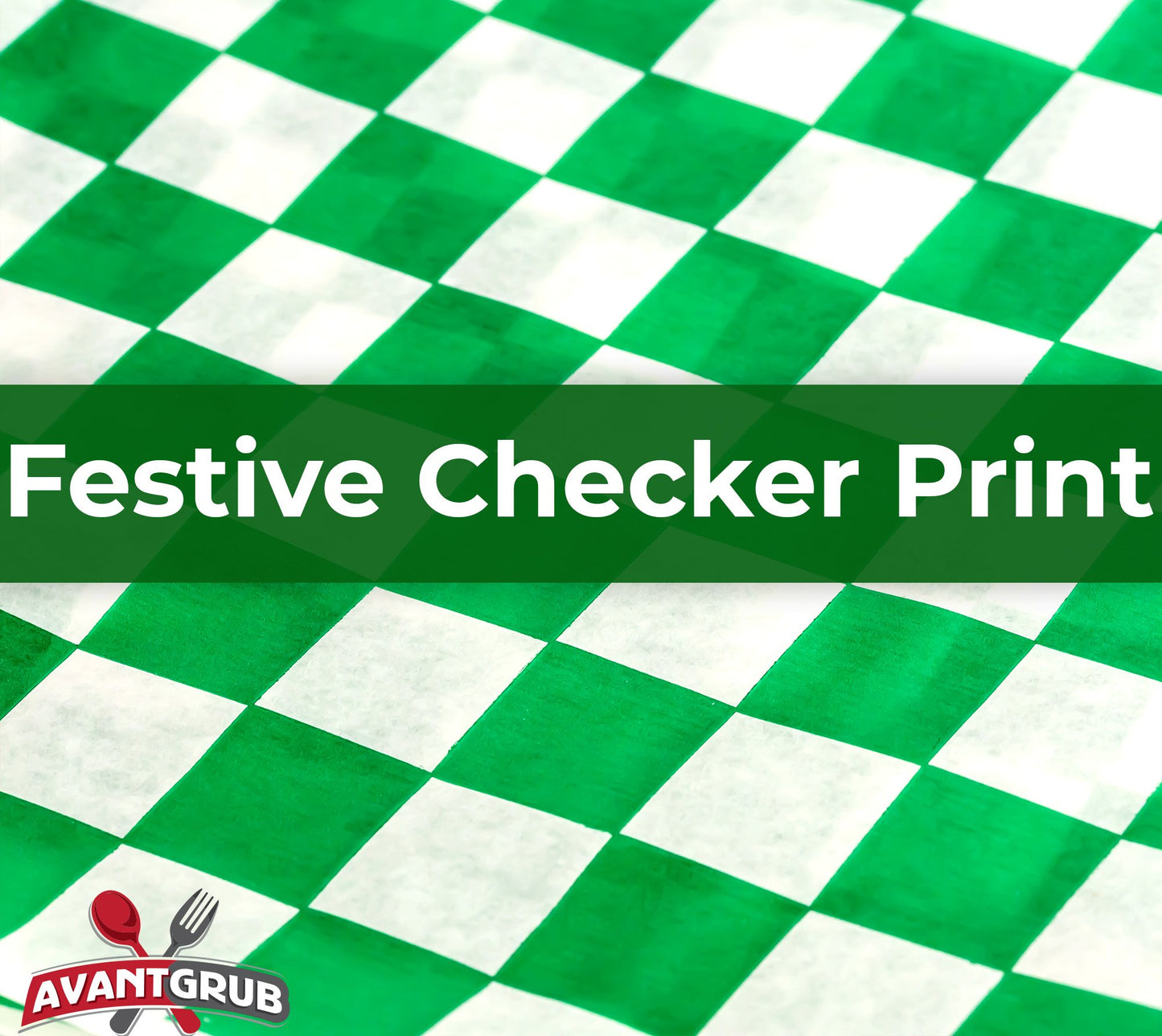 Avant Grub Deli Paper 300 Sheets. Turn Your Backyard Cookout Party into a Special Event with Green & White Checkered Food Wrapping Papers. Grease-Resistant 12x12 Sandwich Wrap Prevents Food Stains!