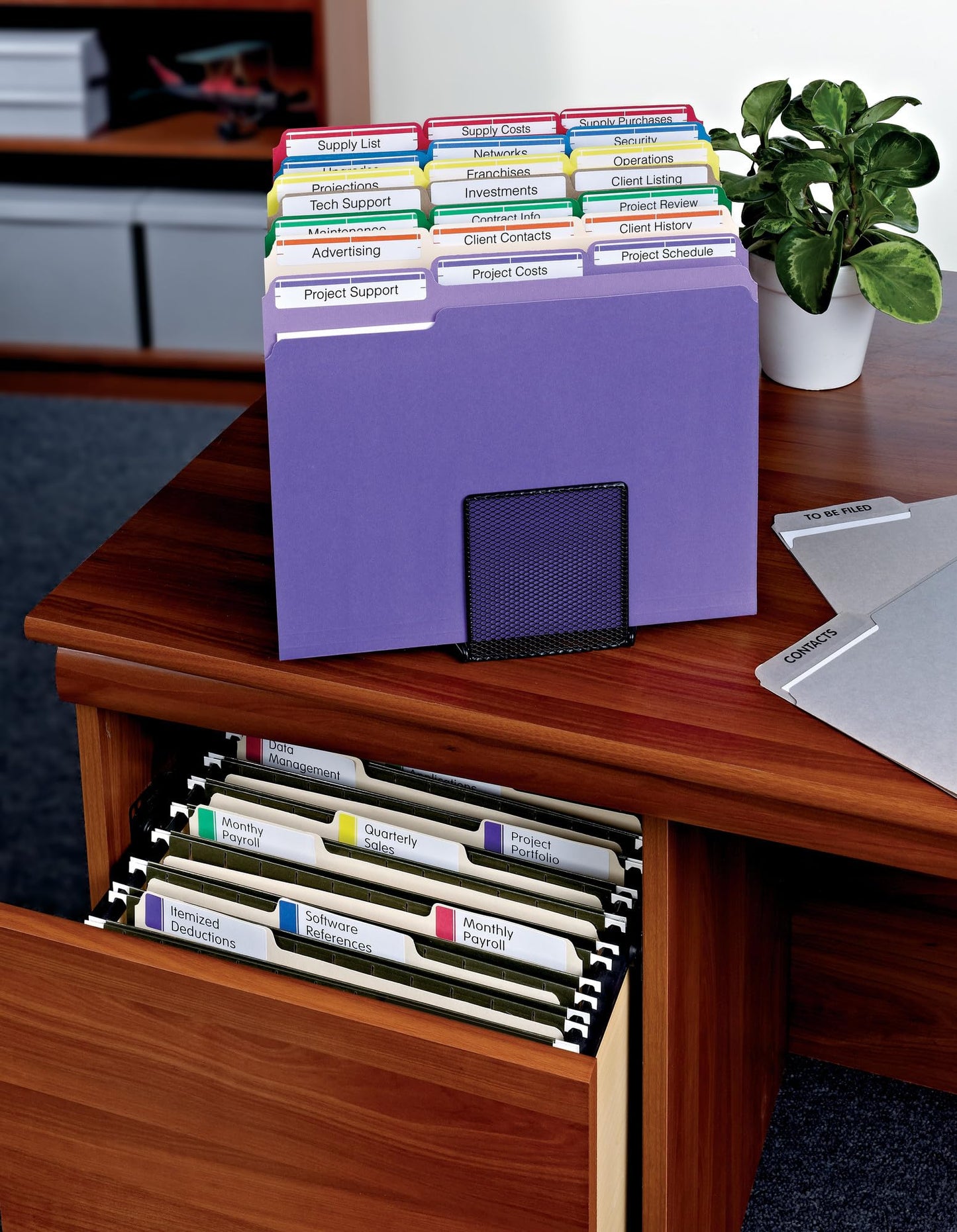 Permanent Extra Large File Folder Labels, 450/PK